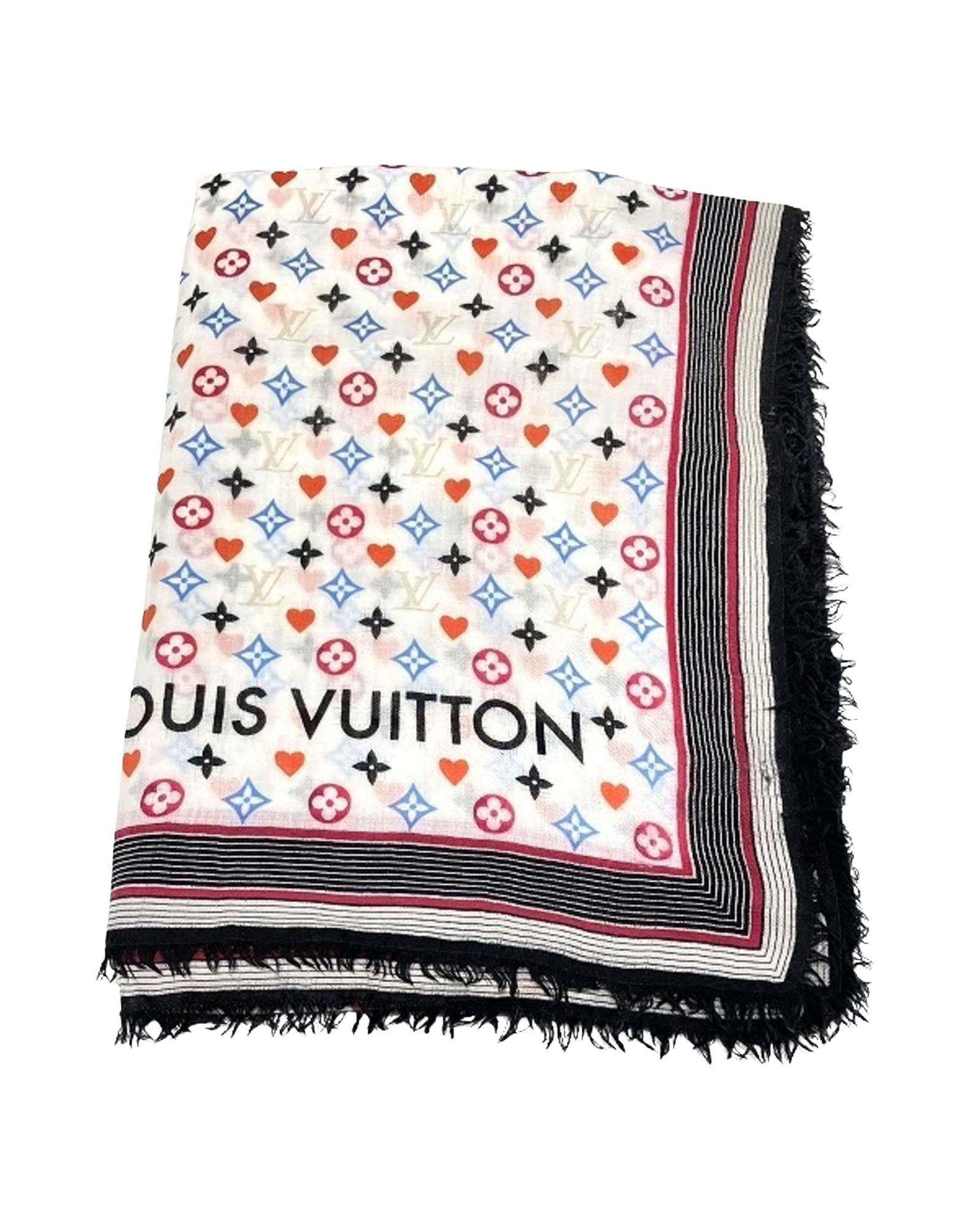 image of Louis Vuitton Monogram Wool Stole, Women's