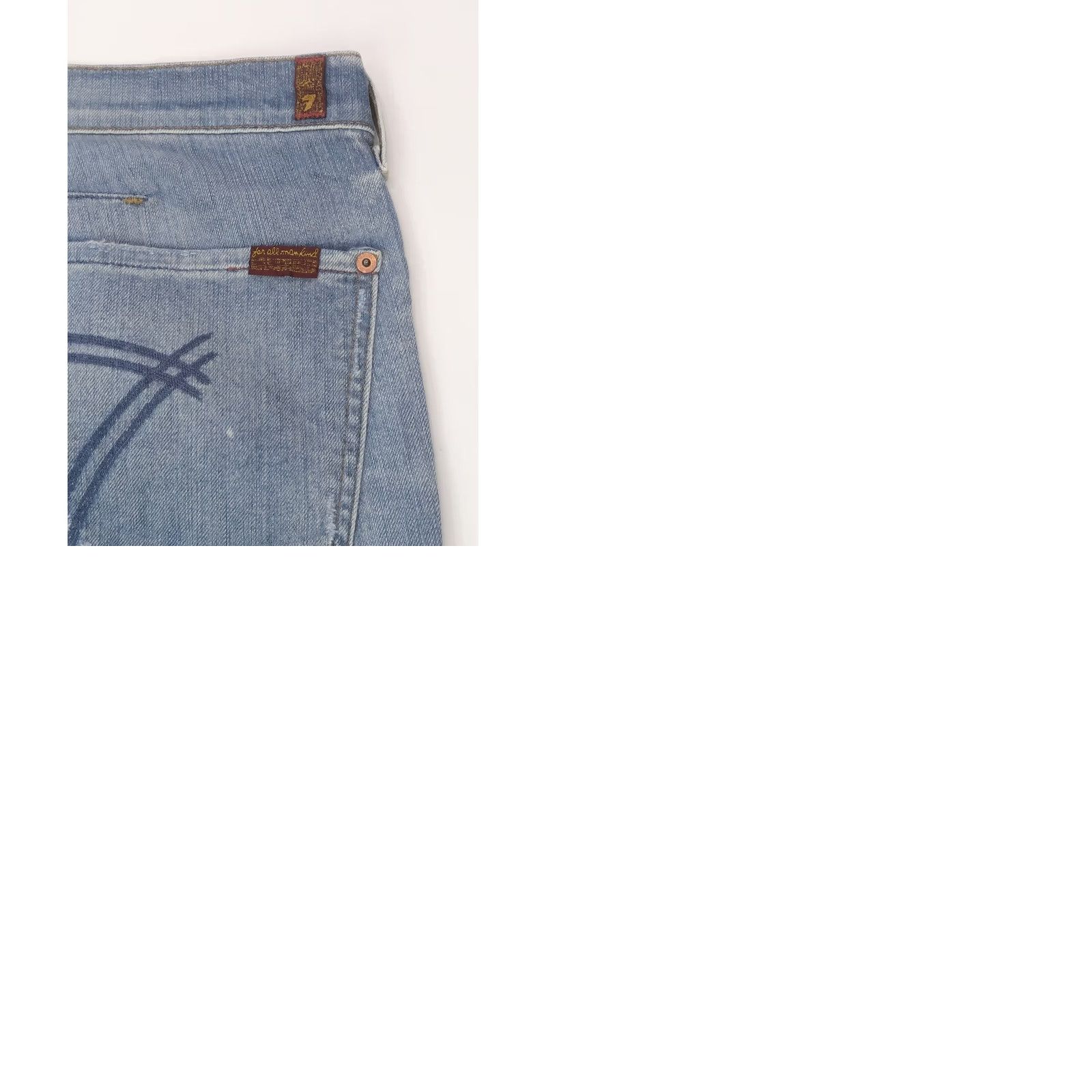 7 For All Mankind 7 For All Mankind Stove Pipe Crop Jeans Women 34 x 25 Blue Denim 100% Cotton Regular Fits Crop Mid-Rise USA Brand 7 For All Mankind Size 24" / US 00 / IT 34 - 9 Thumbnail