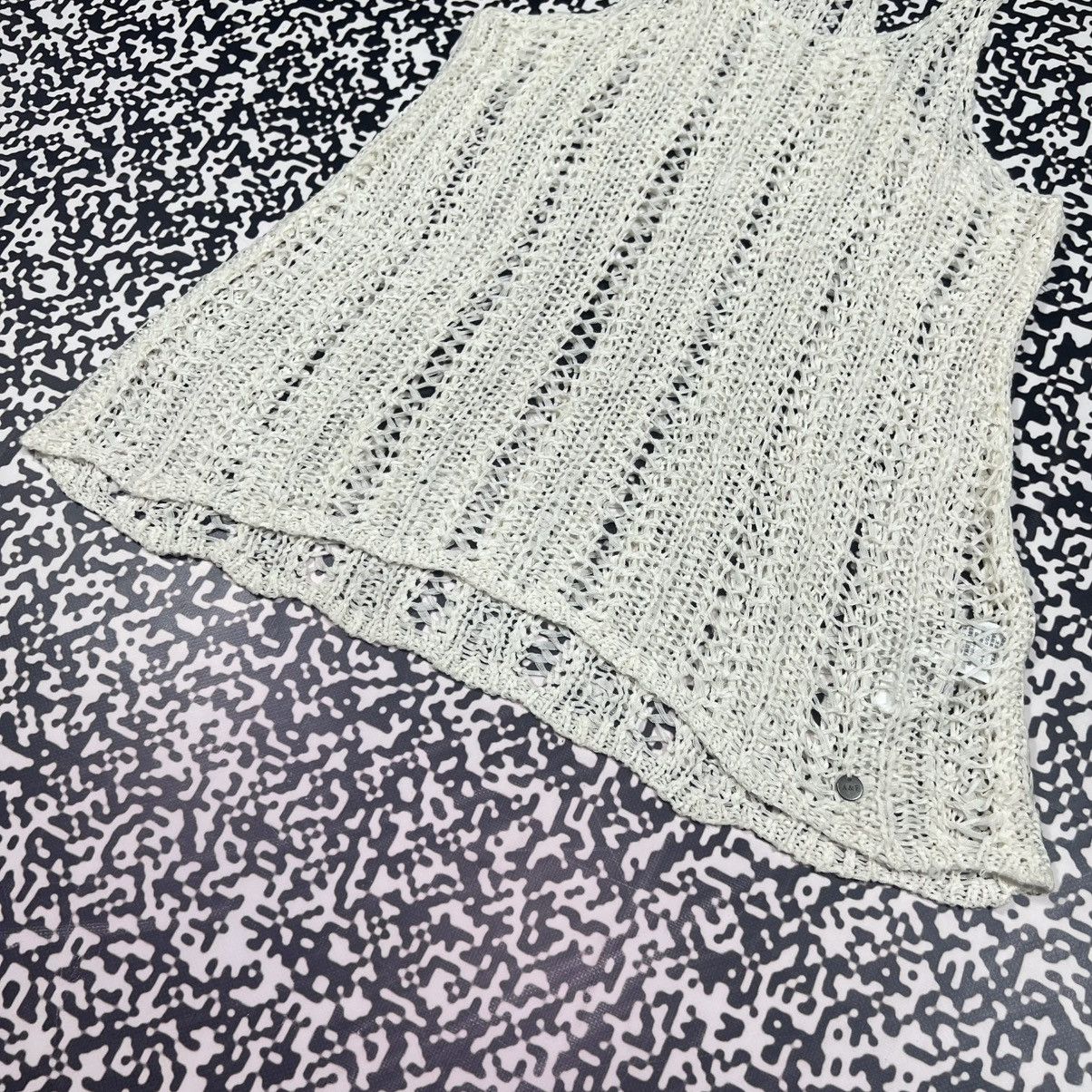 Abercrombie & Fitch Vintage Y2K Abercrombie Fitch Mesh Sexy Japanese Tank Top Size S / US 4 / IT 40 - 9 Thumbnail