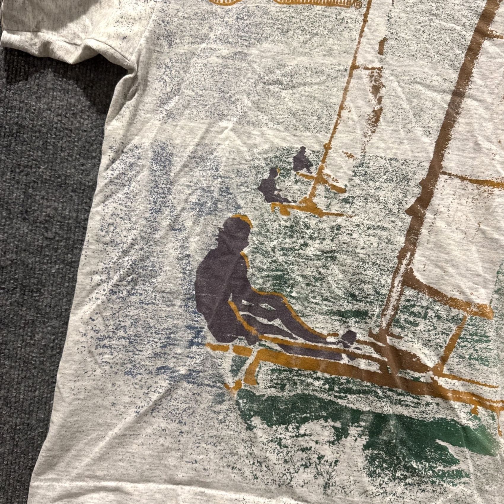 Vintage VINTAGE Hobie 90s Sailing Ocean Surf AOP Gray Men's Short Sleeve T-Shirt M Size US M / EU 48-50 / 2 - 2 Thumbnail