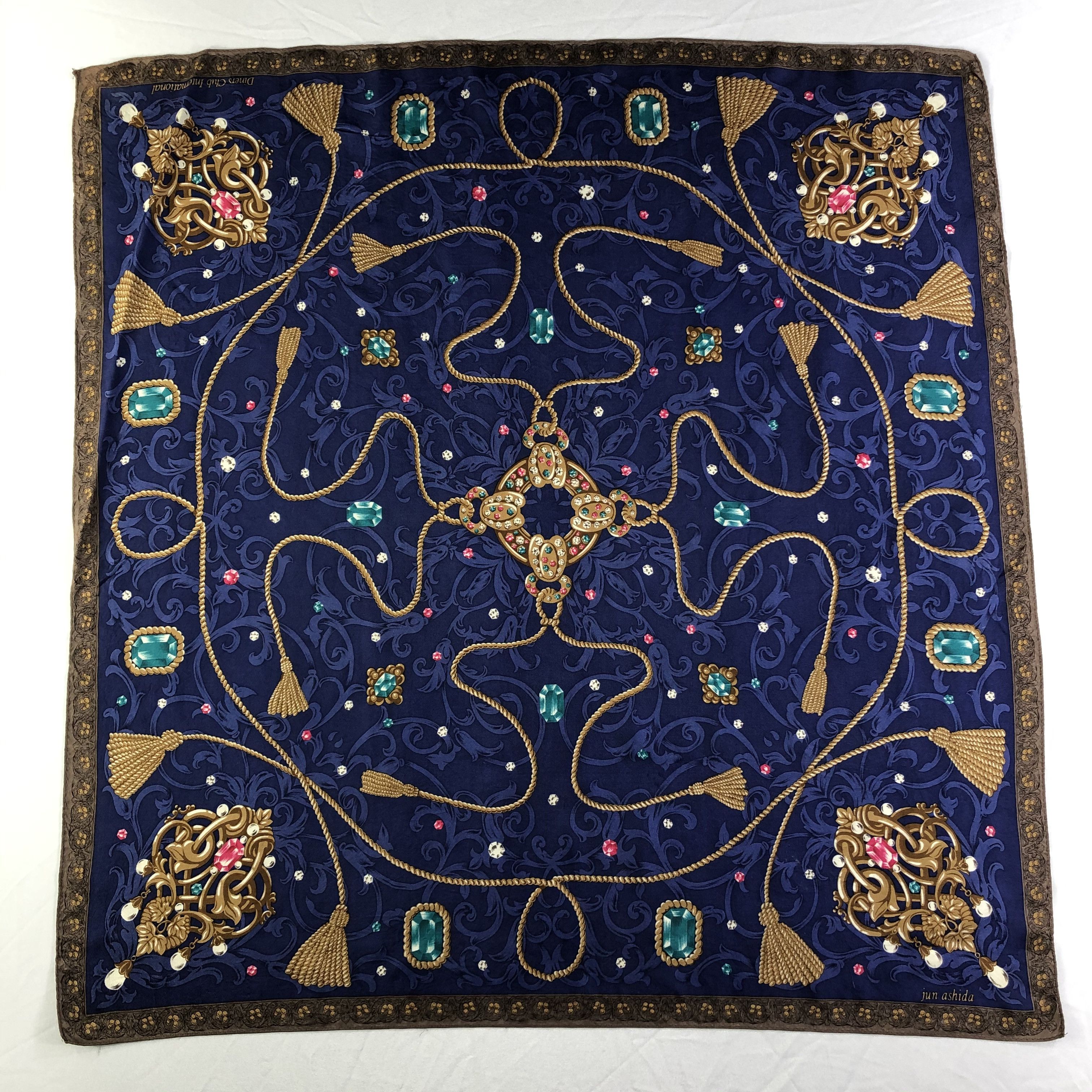 Vintage Vintage Jun Ashida Silk Scarf Size ONE SIZE - 2 Thumbnail