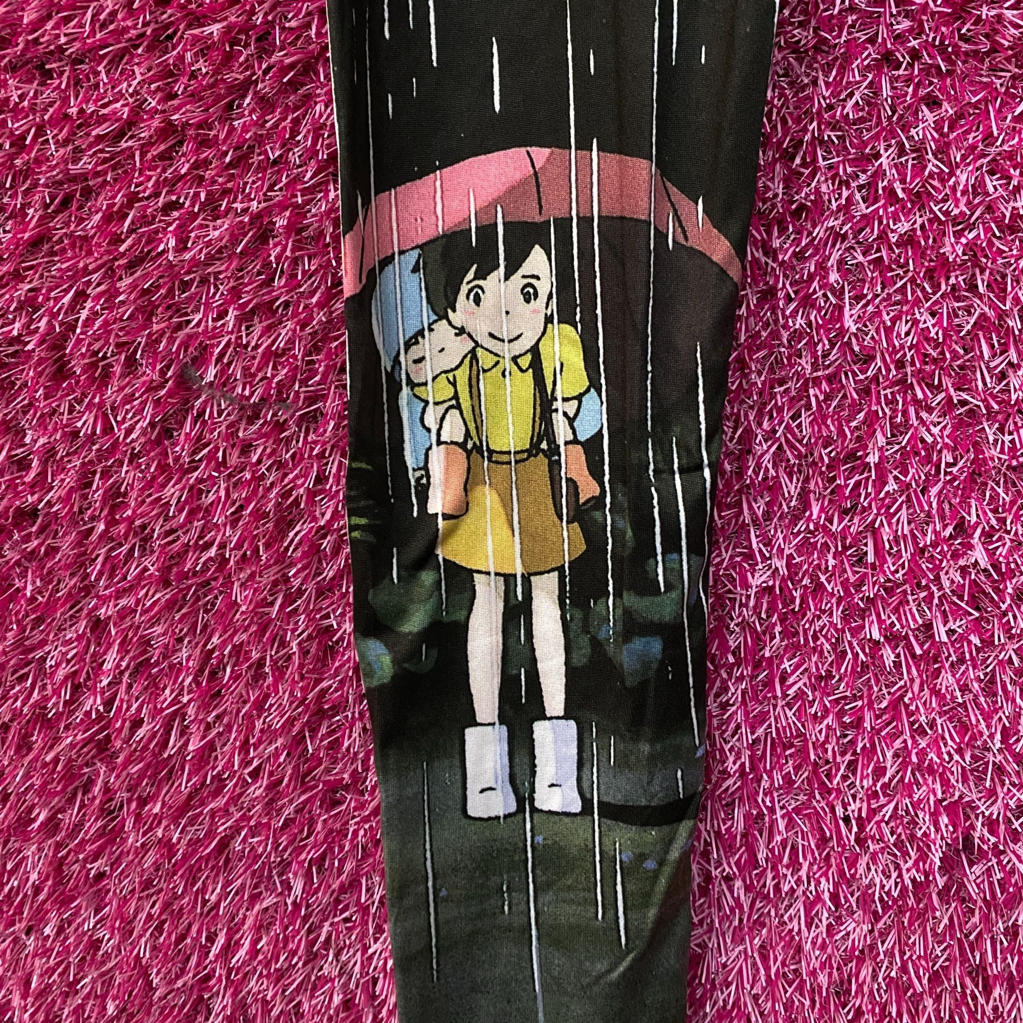 Other Studio Ghibli My Neighbor Totoro Rain Leggings XS Size 22" - 2 Thumbnail