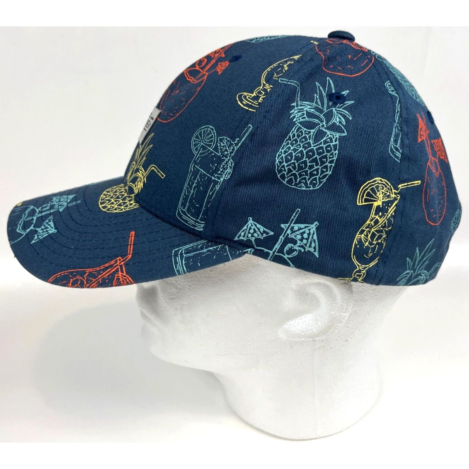 TravisMathew Travis Mathew Snapback Hat Multicolor Drink Cocktails All Over Print Adjustable One Size Mens Size ONE SIZE - 4 Thumbnail