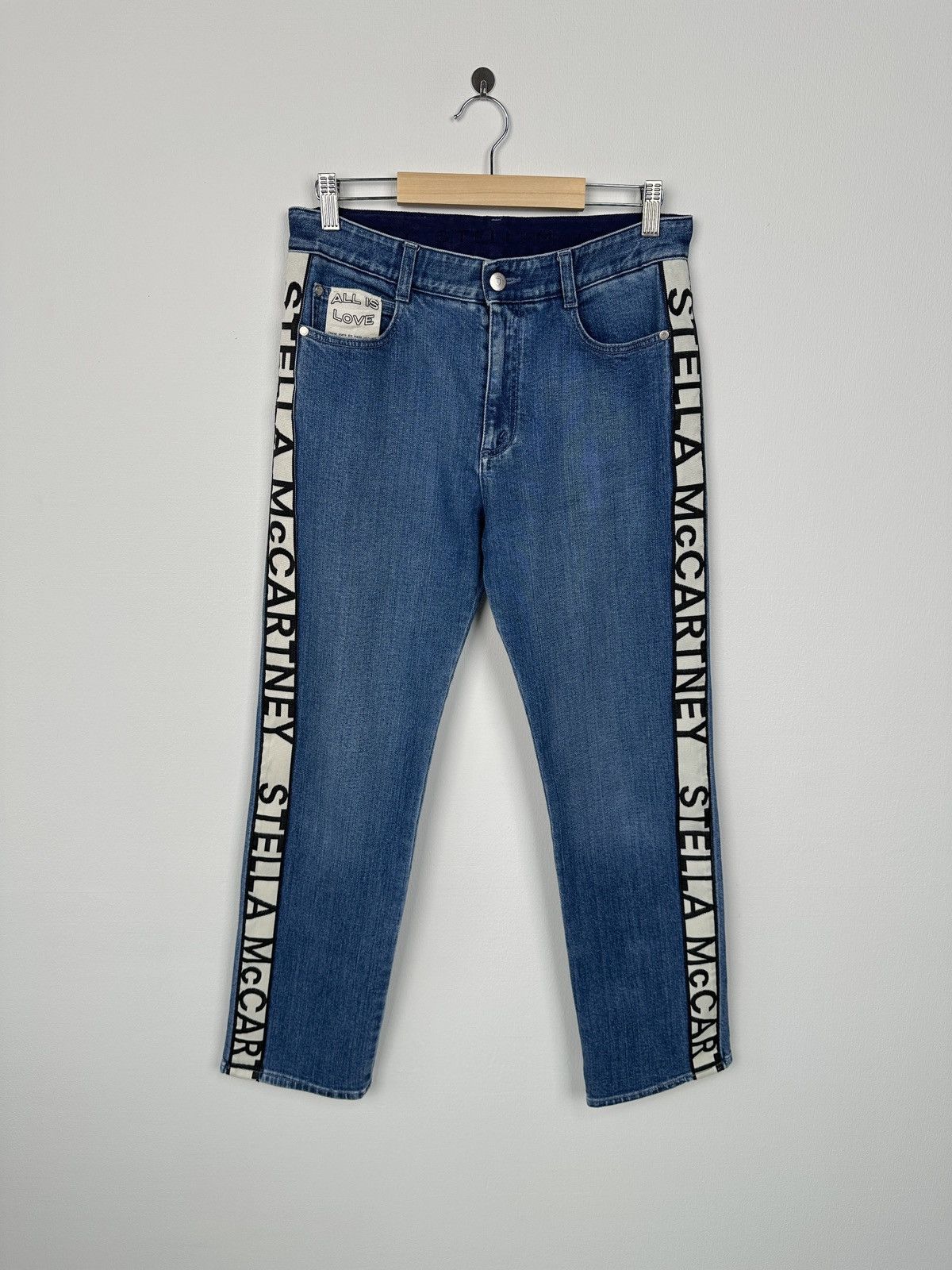 Stella McCartney Stella McCartney Side Patched Logo Blue Jeans Women’s sz 27 Size 27" / US 4 / IT 40 - 1 Thumbnail