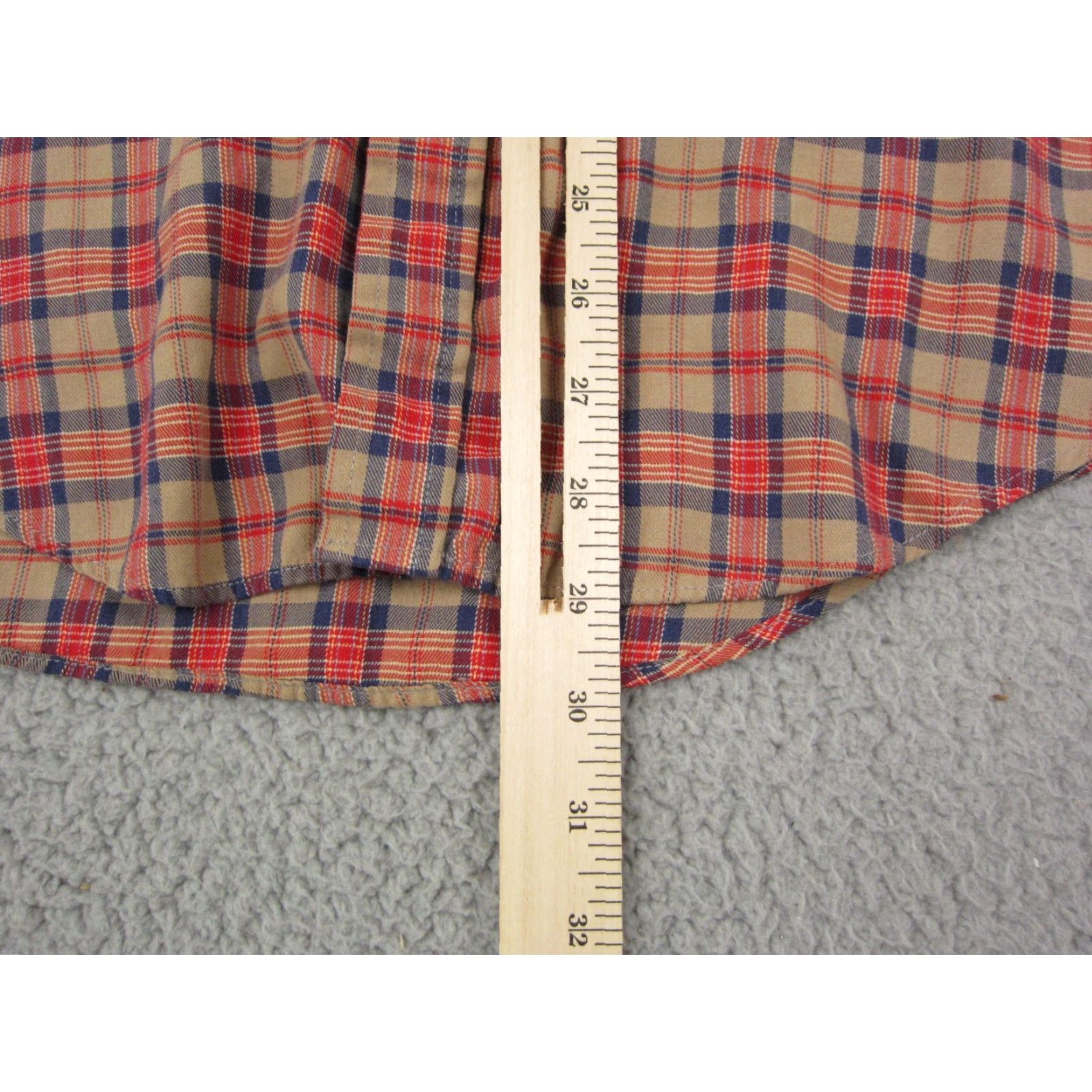 Arrow VINTAGE Arrow Shirt Adult M Red Plaid 80s 60s 70s Mens Button-Up Cotton Polyester Long Sleeve Collared Pocketed Vintage Arrow Shirt Size US M / EU 48-50 / 2 - 7 Thumbnail