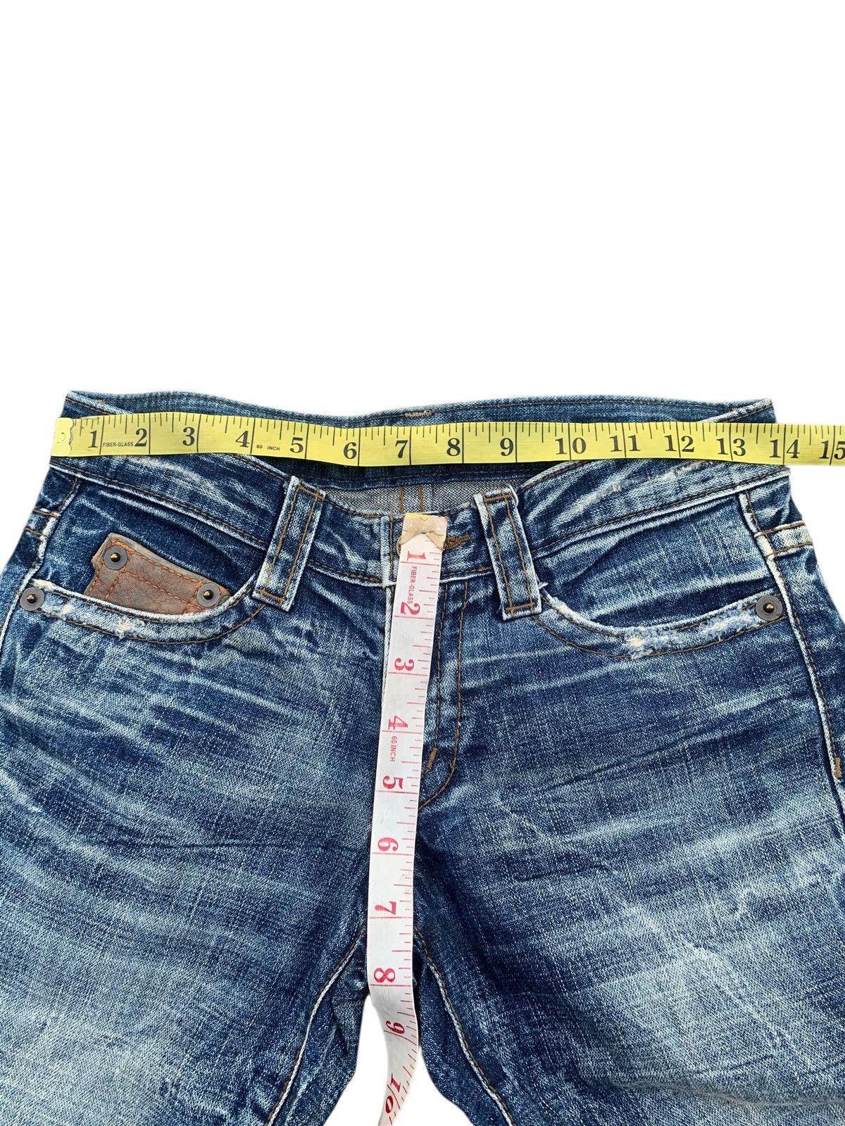 Tornado Mart Flare Cook Jeans Rusty Punk Japanese Distressed denim Size US 28 / EU 44 - 15 Thumbnail