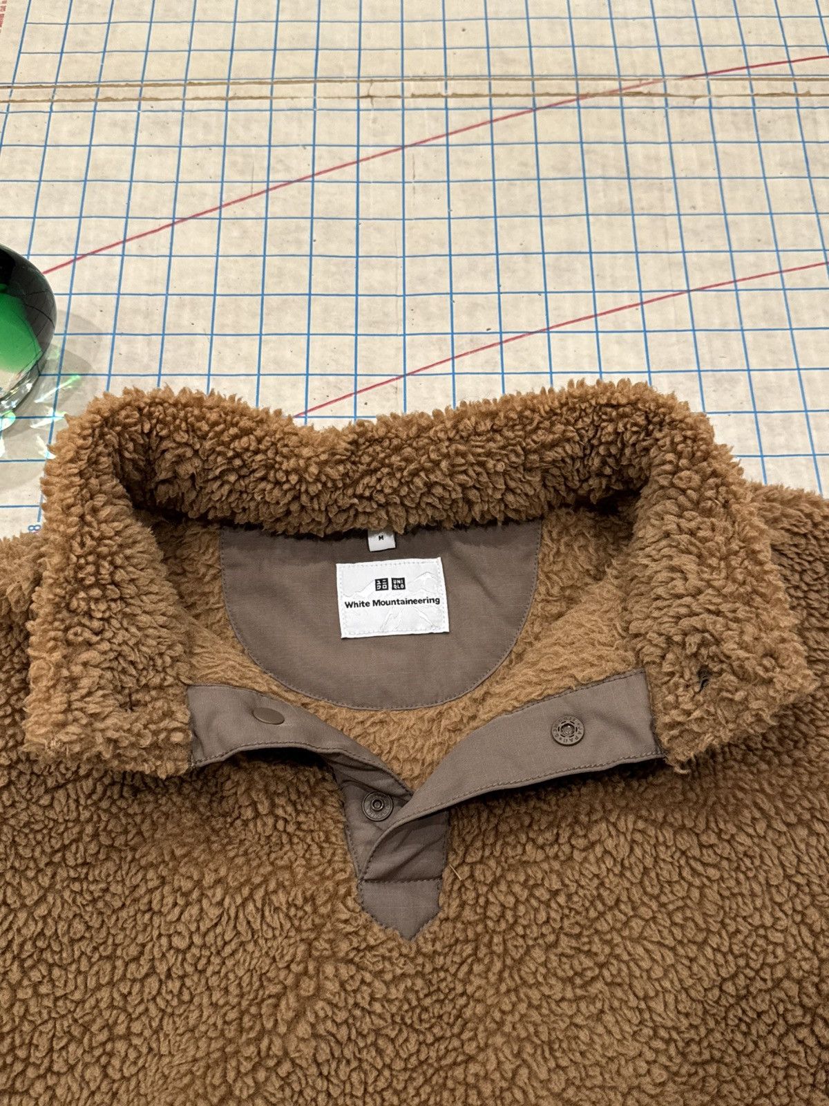 Uniqlo × White Mountaineering Uniqlo x White Mountaineering Snap Fleece Brown Size Medium Size US M / EU 48-50 / 2 - 4 Thumbnail