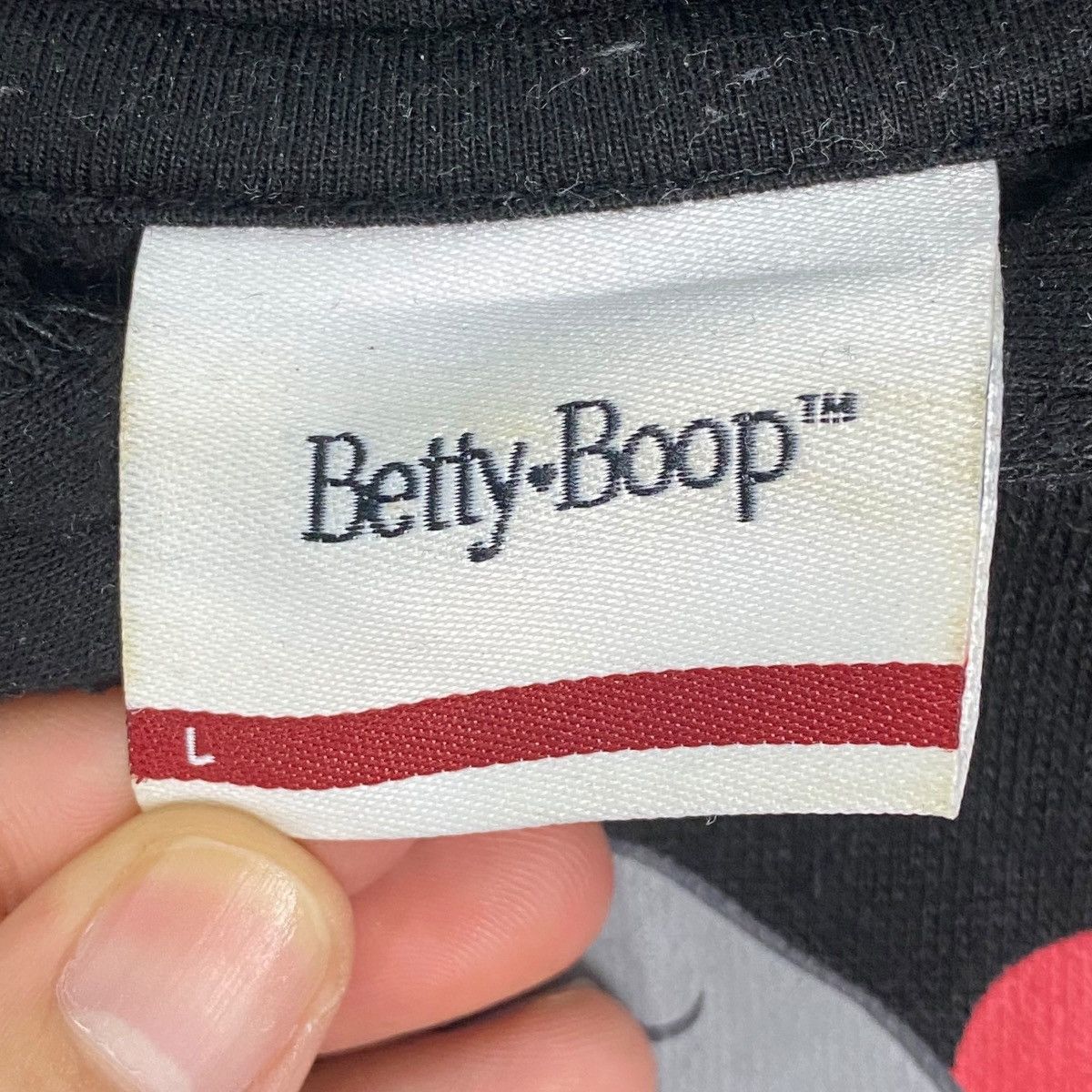 Vintage Vintage Betty Boop Printed Hoodie Sweater Black Size L Size US L / EU 52-54 / 3 - 5 Thumbnail