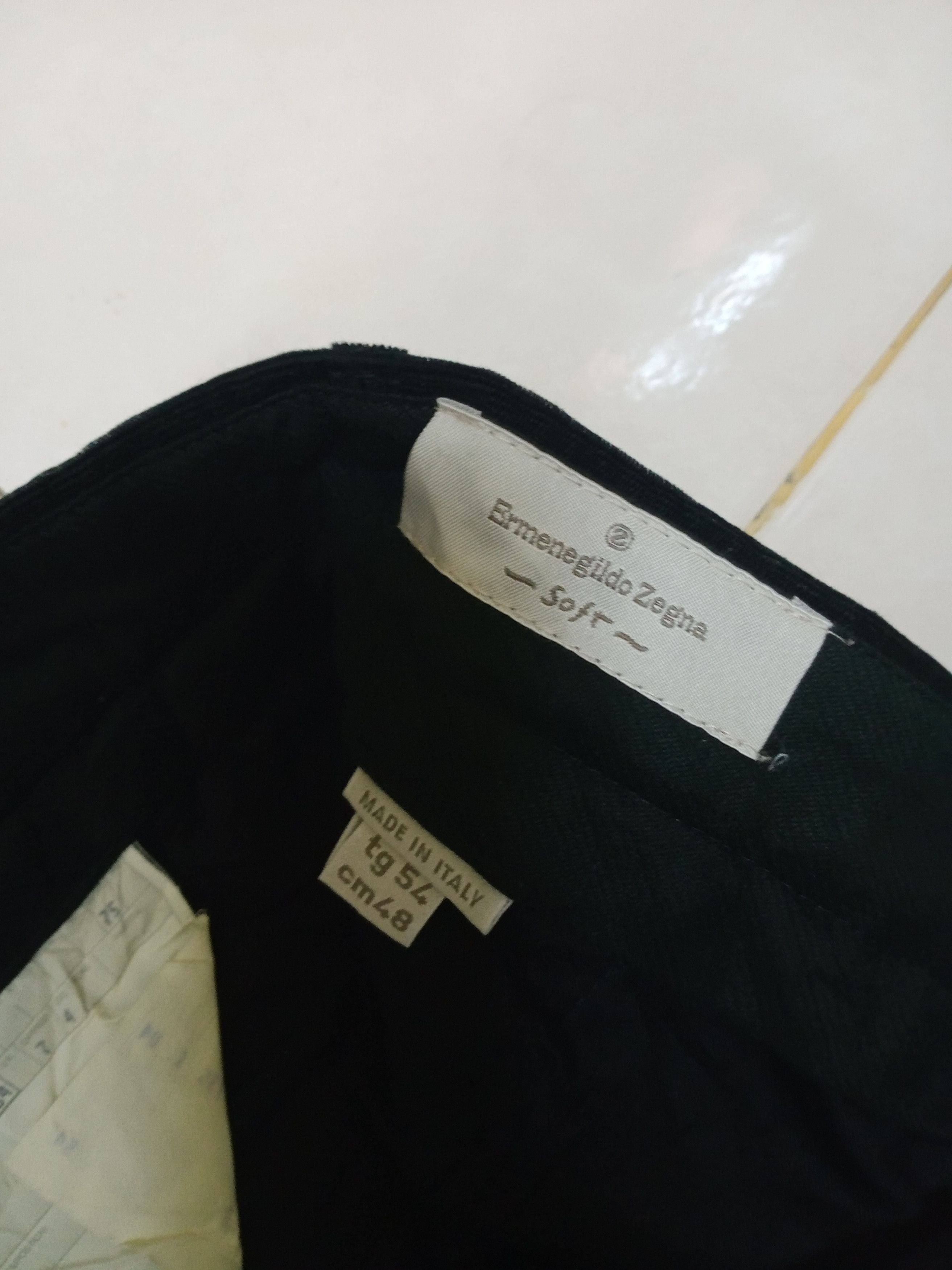 Ermenegildo Zegna Ermenegildo Zegna Soft Corduroy Black Pants Size US 37 - 3 Thumbnail