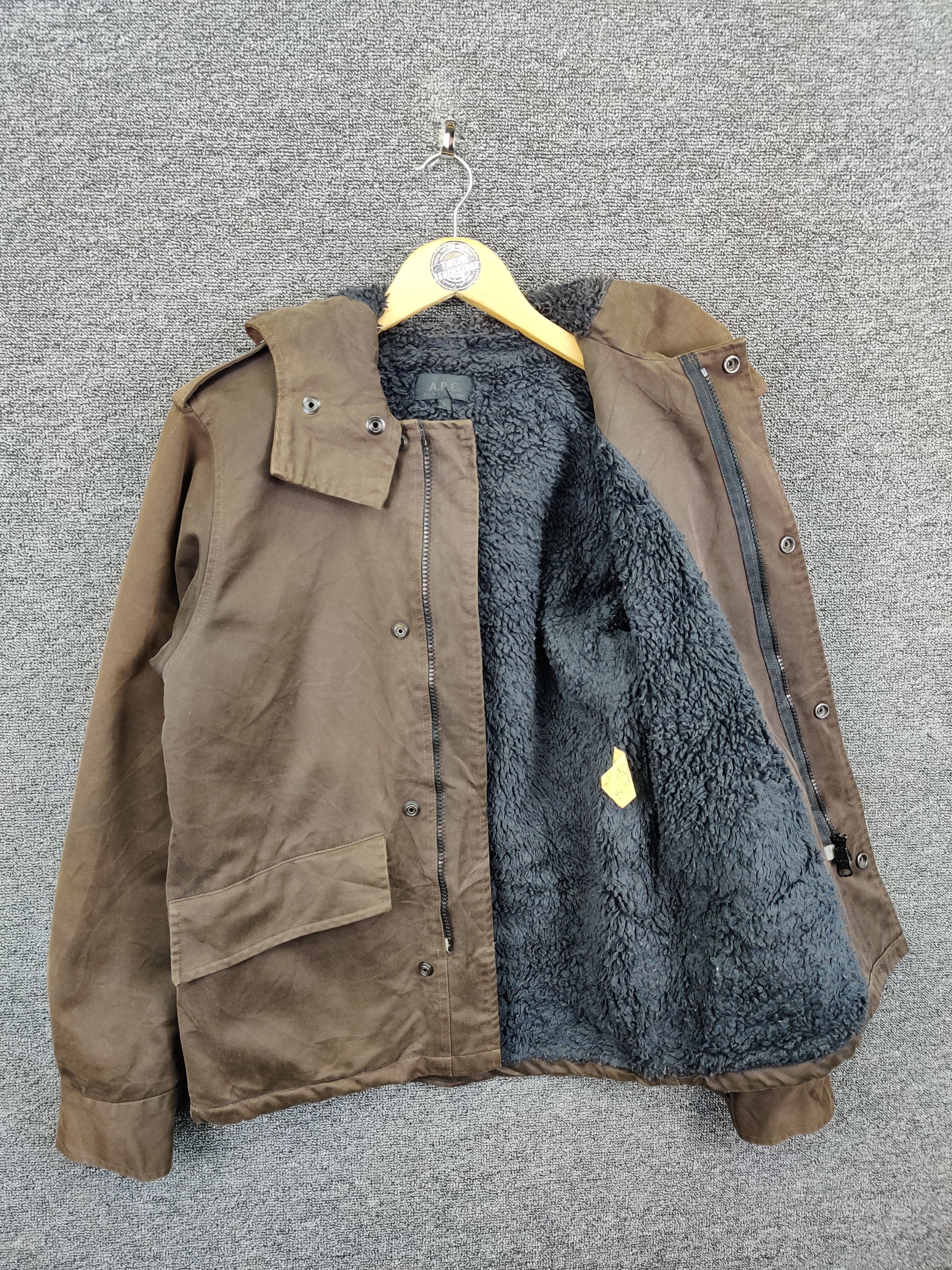 A.P.C. Vintage A.P.C Sherpa Hoodie Coat Jacket Size US S / EU 44-46 / 1 - 7 Thumbnail