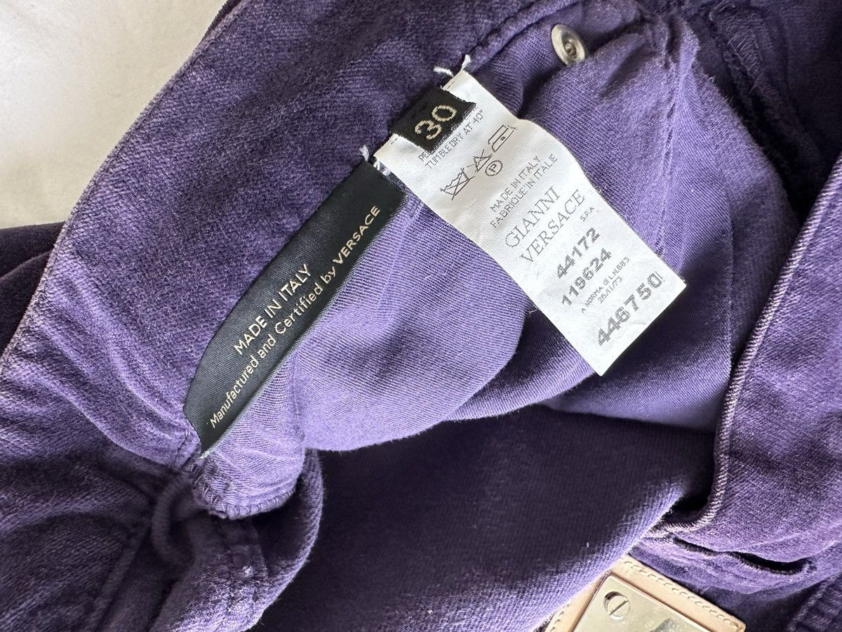 Versace Cotton Velvet Stretch Bootleg Jeans Size 30" / US 8 / IT 44 - 6 Thumbnail
