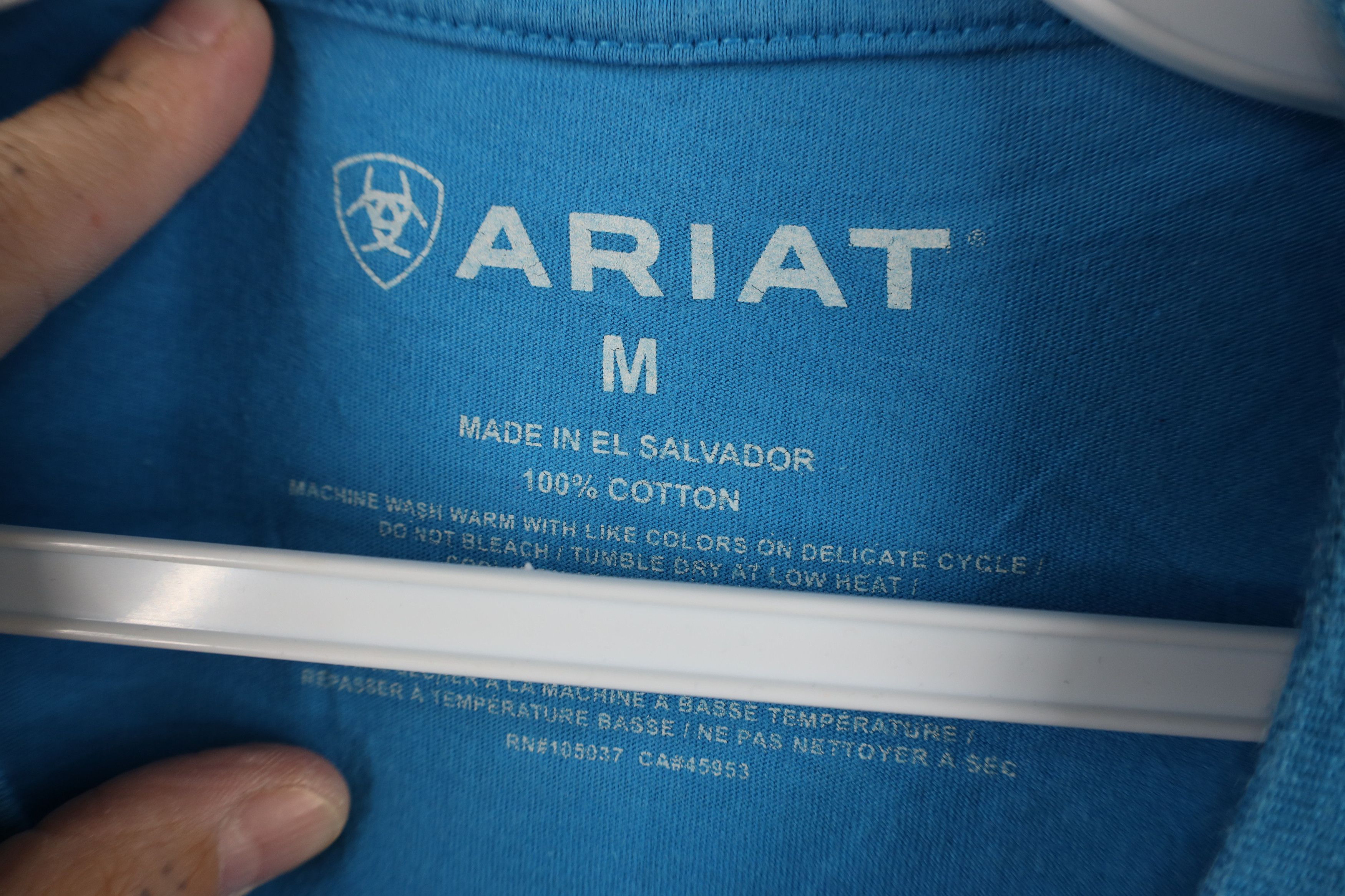 Ariat Ariat Distressed Spell Workwear Short Sleeve T-Shirt Blue Size US M / EU 48-50 / 2 - 7 Thumbnail