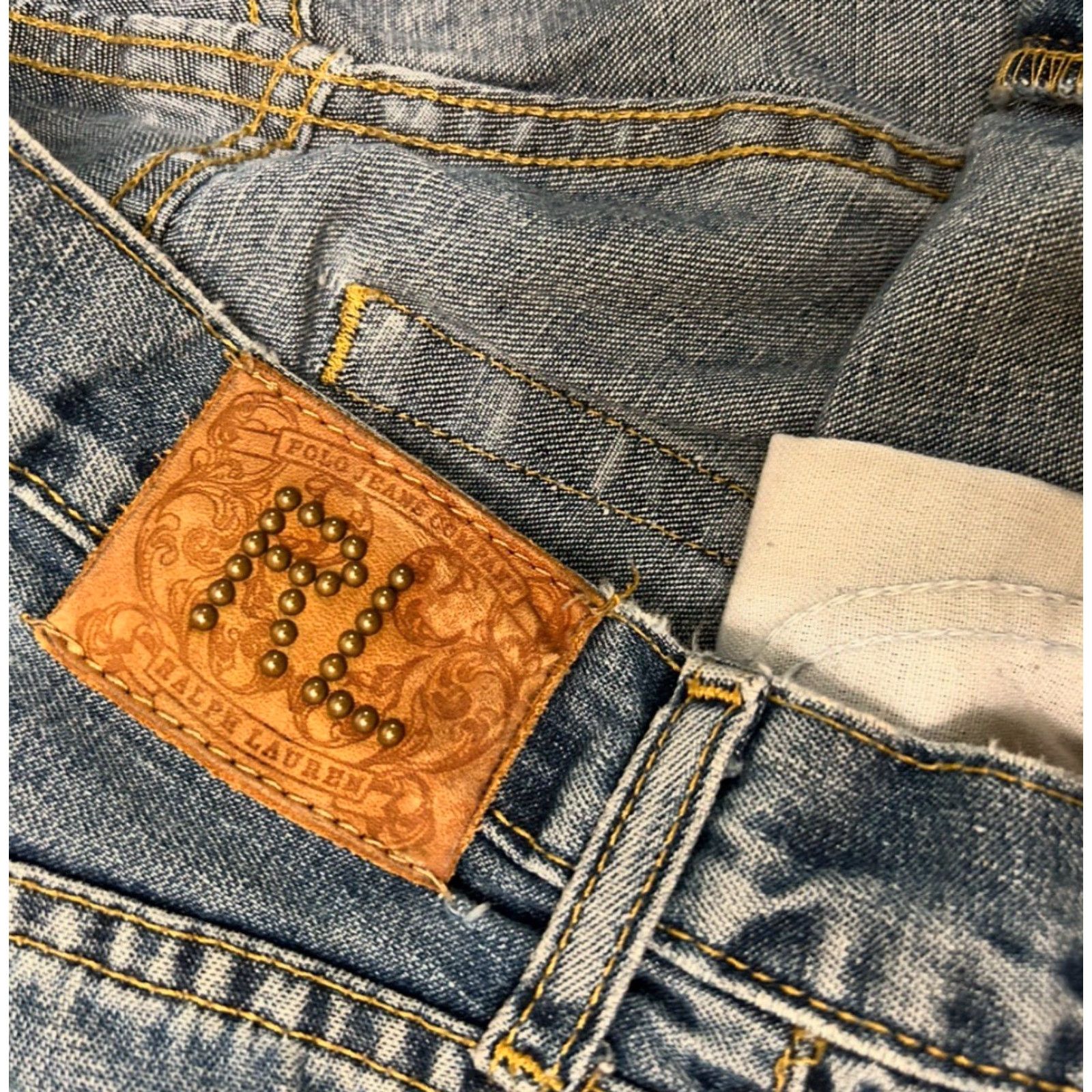 Polo Ralph Lauren VINTAGE Polo Ralph Lauren Jeans RL Hayden Relaxed Straight Mens 34 X 30 Denim Blue 90s Preppy Grunge Hip Hop USA Cowboy Y2K Punk USA Mens Size US S / EU 44-46 / 1 - 5 Thumbnail