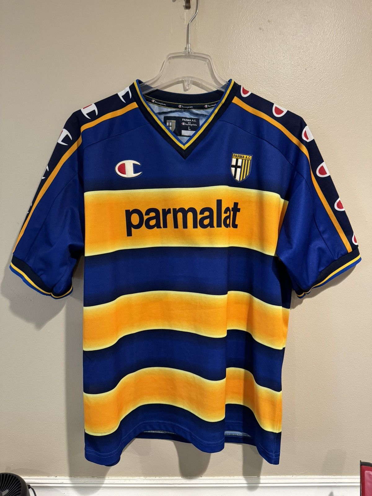 image of Champion Parma Nakata Jersey 2002-2003 in Blue, Men's (Size XL)