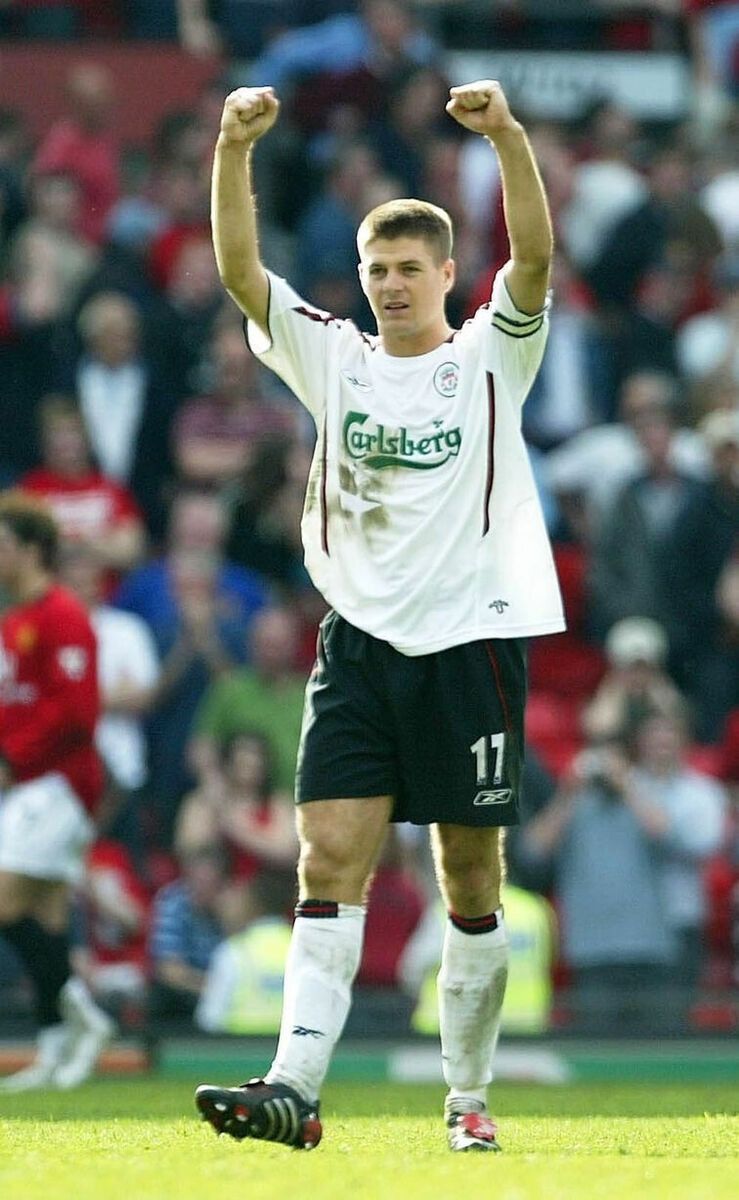 Reebok Liverpool 03/04 away shirt #17 Gerrard Size US XL / EU 56 / 4 - 13 Thumbnail