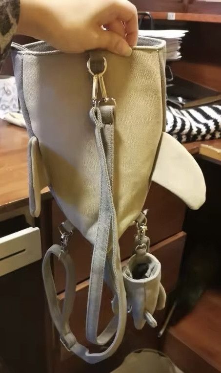 Japanese Brand Canvas Crossbody Shark Bag Size ONE SIZE - 8 Thumbnail