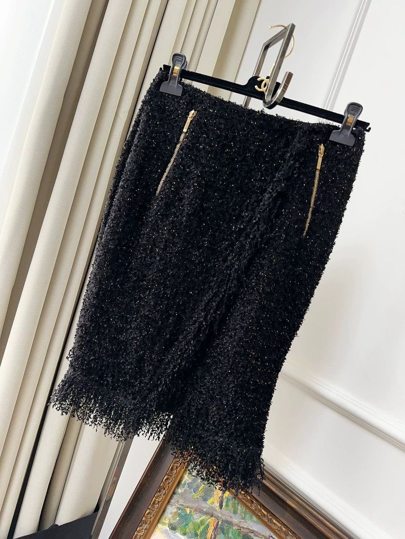 Chanel Chanel Classic black tassel skirt Size 24" / US 00 / IT 34 - 9 Thumbnail