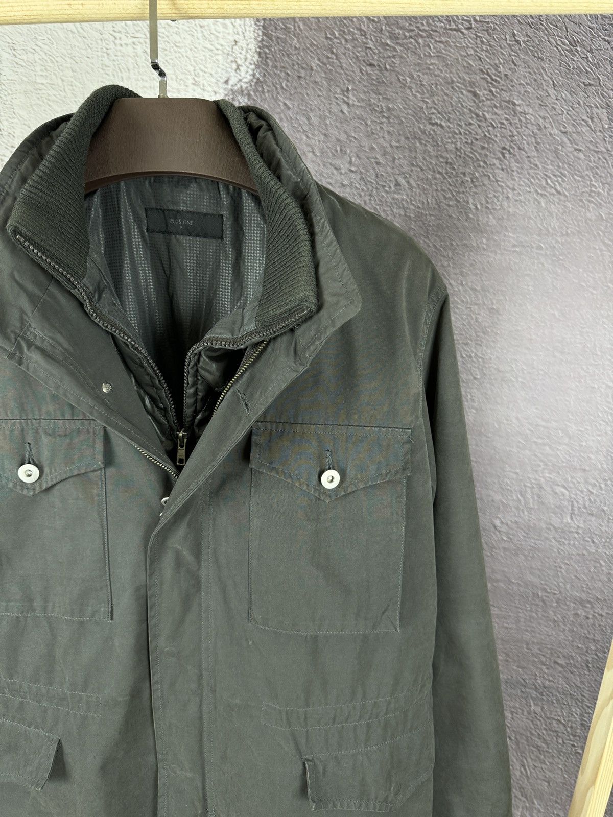 Japanese Brand 2 in 1 Plus One multipocket utility jacket with vest lining Size US XL / EU 56 / 4 - 7 Thumbnail