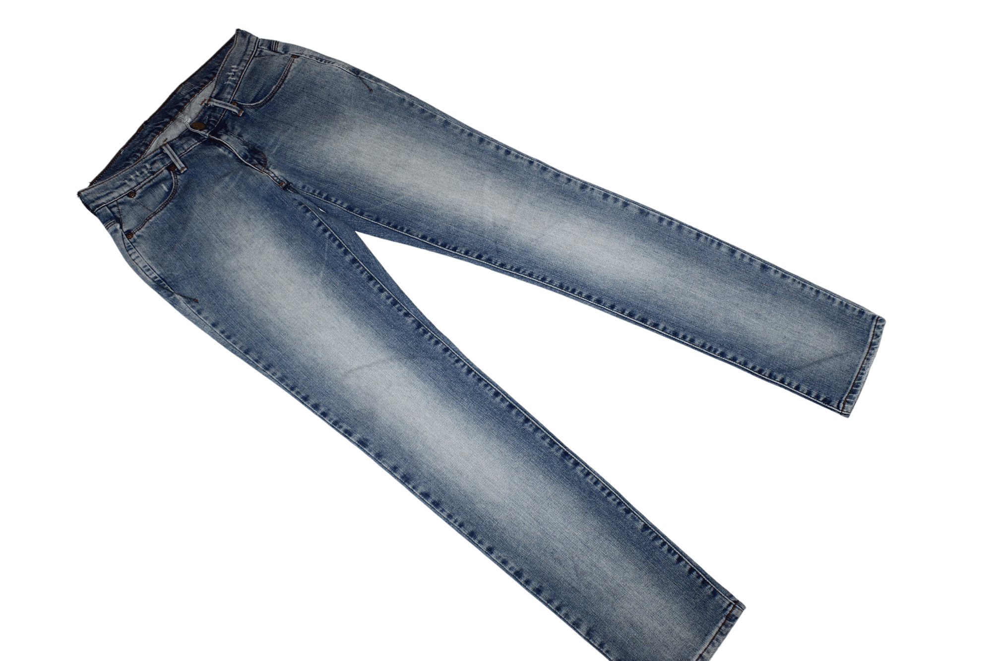 Levi's Vintage Clothing Levi's x Blue Fingered Genius 545 Tapered Faded Denim Jeans Size US 28 / EU 44 - 4 Thumbnail