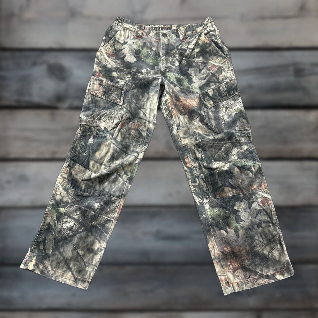 Vintage Redhead Silent Hide Pants Mens 36x32 Cargo Camo Mossy Oak Hunting Outdoor Baggy Canvas Cotton Polyester Straight Relaxed 5-Pocket Size US 36 / EU 52 - 1 Thumbnail