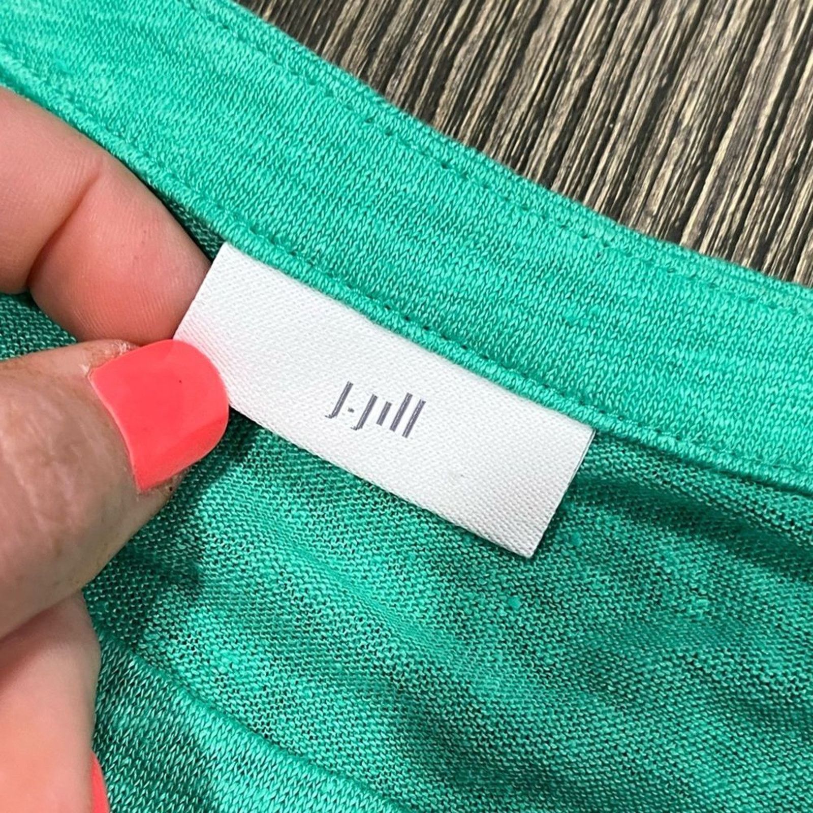 J. Jill NWOT J. Jill Linen Peasant Top Round Neck Pullover Green M Size M / US 6-8 / IT 42-44 - 2 Thumbnail