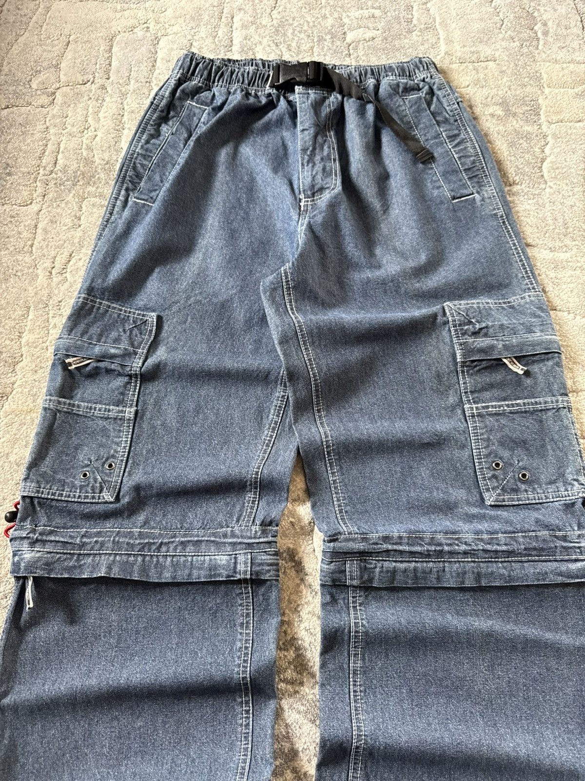 Airwalk 2000s Airwalk Detachable Baggy Heavy Weight Cargo Jeans Size US 32 / EU 48 - 4 Thumbnail