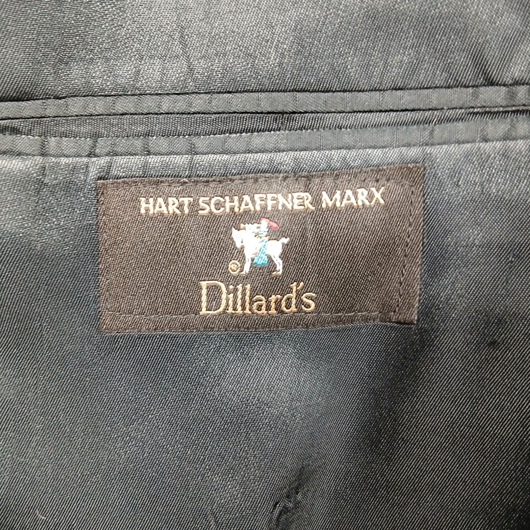 Hart Schaffner Marx Hart Schaffner Marx Blazer Navy 44R Gold Buttons Men’s Blazer Button Closure, Lined, Pockets, Solid, Classic, Business, Casual, Dillard’s Size 44R - 4 Thumbnail