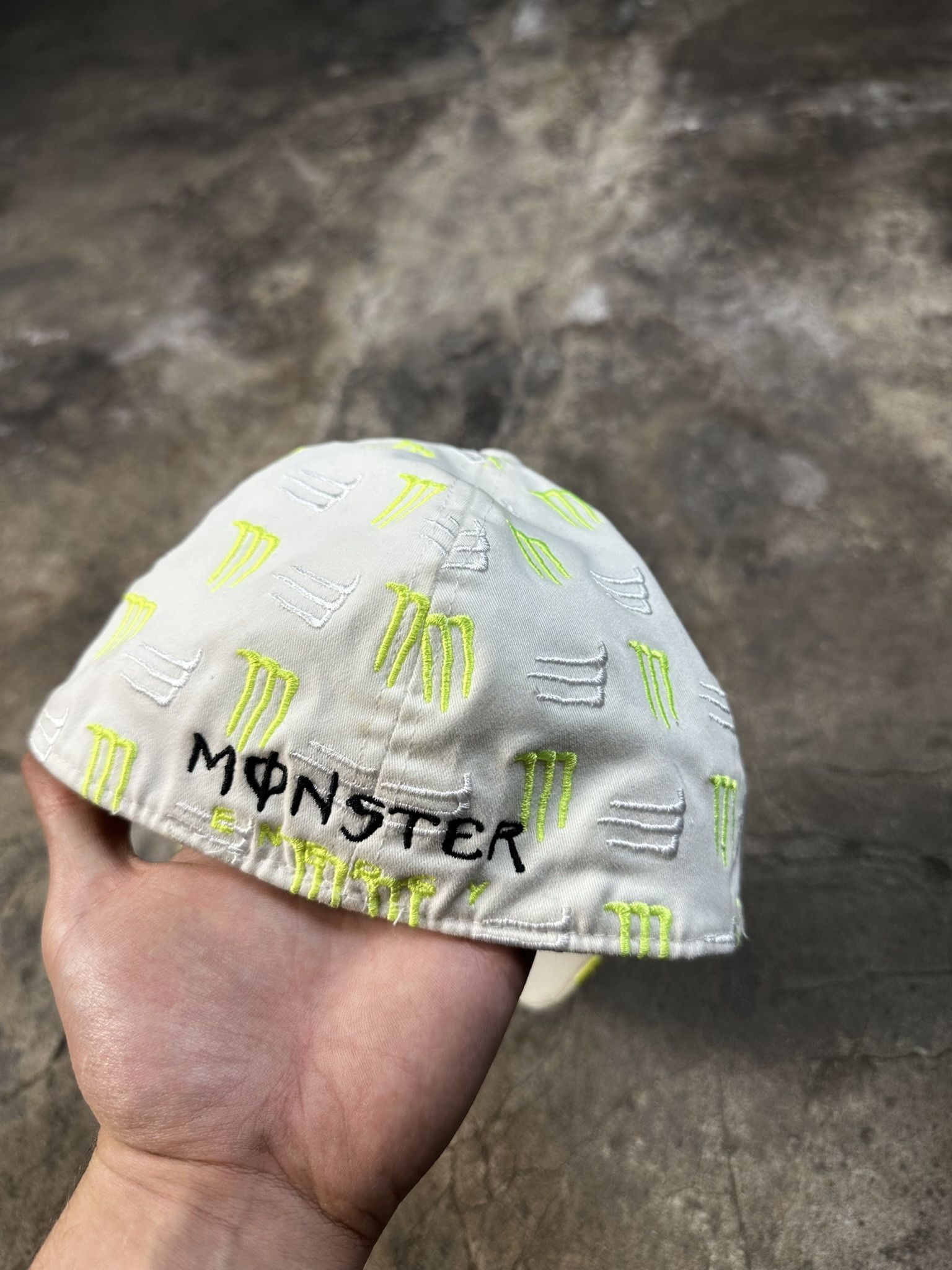 Vintage Vintage Y2k Monster Energy Logo Pattern Cap Size ONE SIZE - 3 Thumbnail