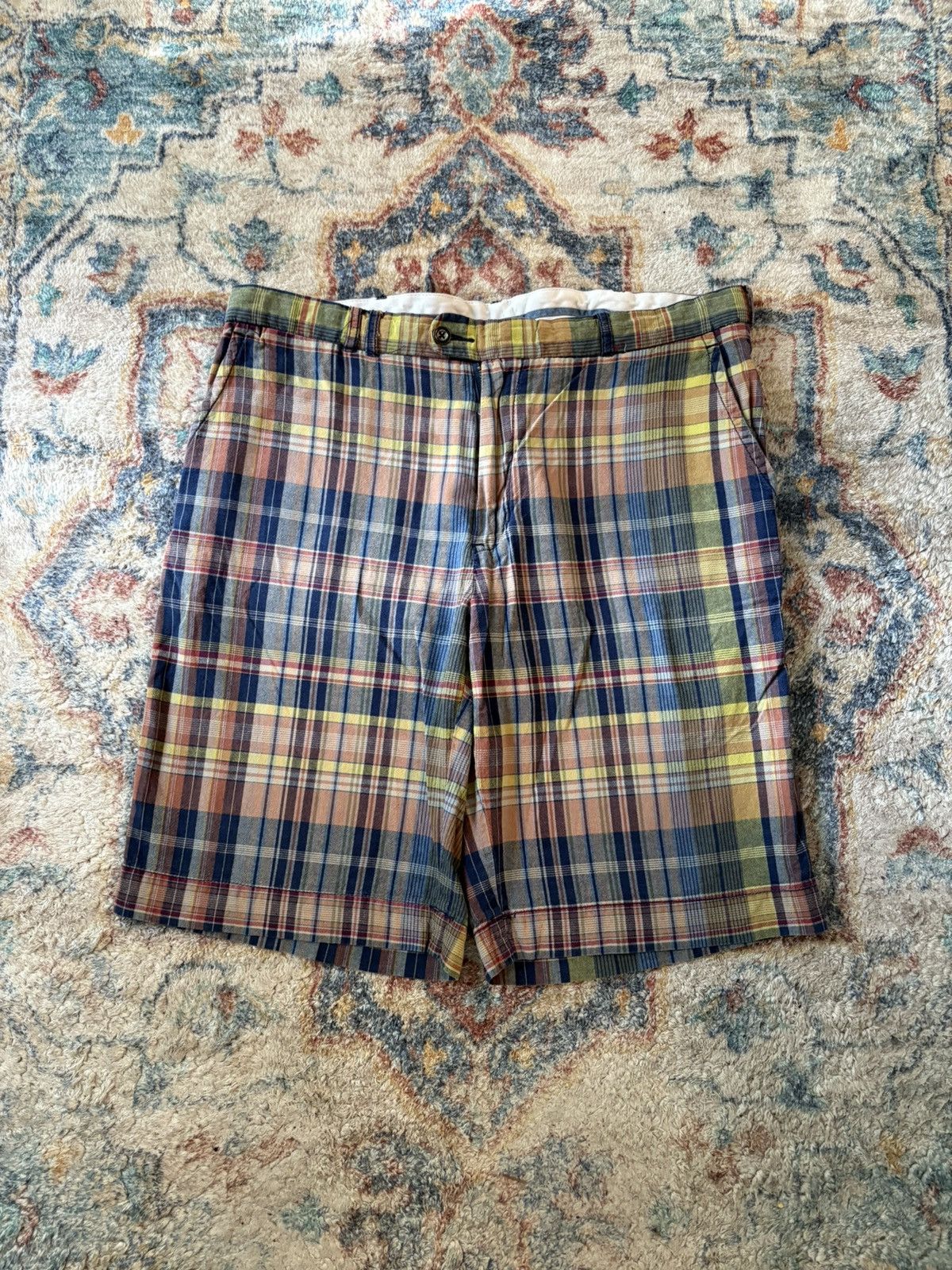 Polo Ralph Lauren Polo Ralph Lauren Plaid Buckleback Shorts Size 37 Size US 37 - 1 Thumbnail