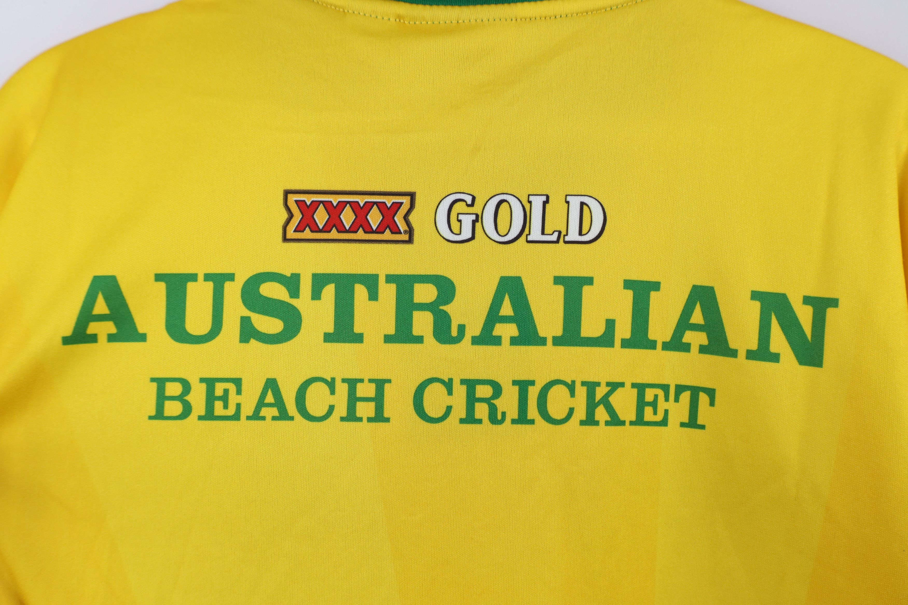 Reebok Deadstock Vtg Y2K 2004 Reebok Gold Beach Cricket Jersey Polo Size US S / EU 44-46 / 1 - 11 Thumbnail