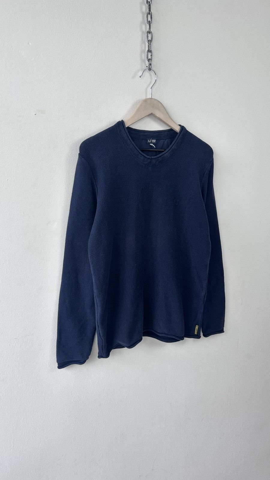 Emporio Armani Vintage Armani Jeans Sweater Knitted Crewneck AJ Logo Jumper Size US M / EU 48-50 / 2 - 3 Thumbnail