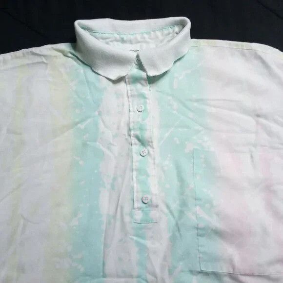 Vintage Vintage 80s Oak Hill Pastel Strokes Stripes Polo Shirt Size US L / EU 52-54 / 3 - 1 Thumbnail