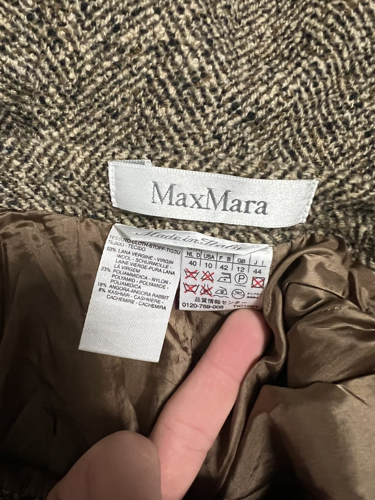 Max Mara Max mara skirt cashmere angora wool midi s/m Size 30" / US 8 / IT 44 - 2 Thumbnail