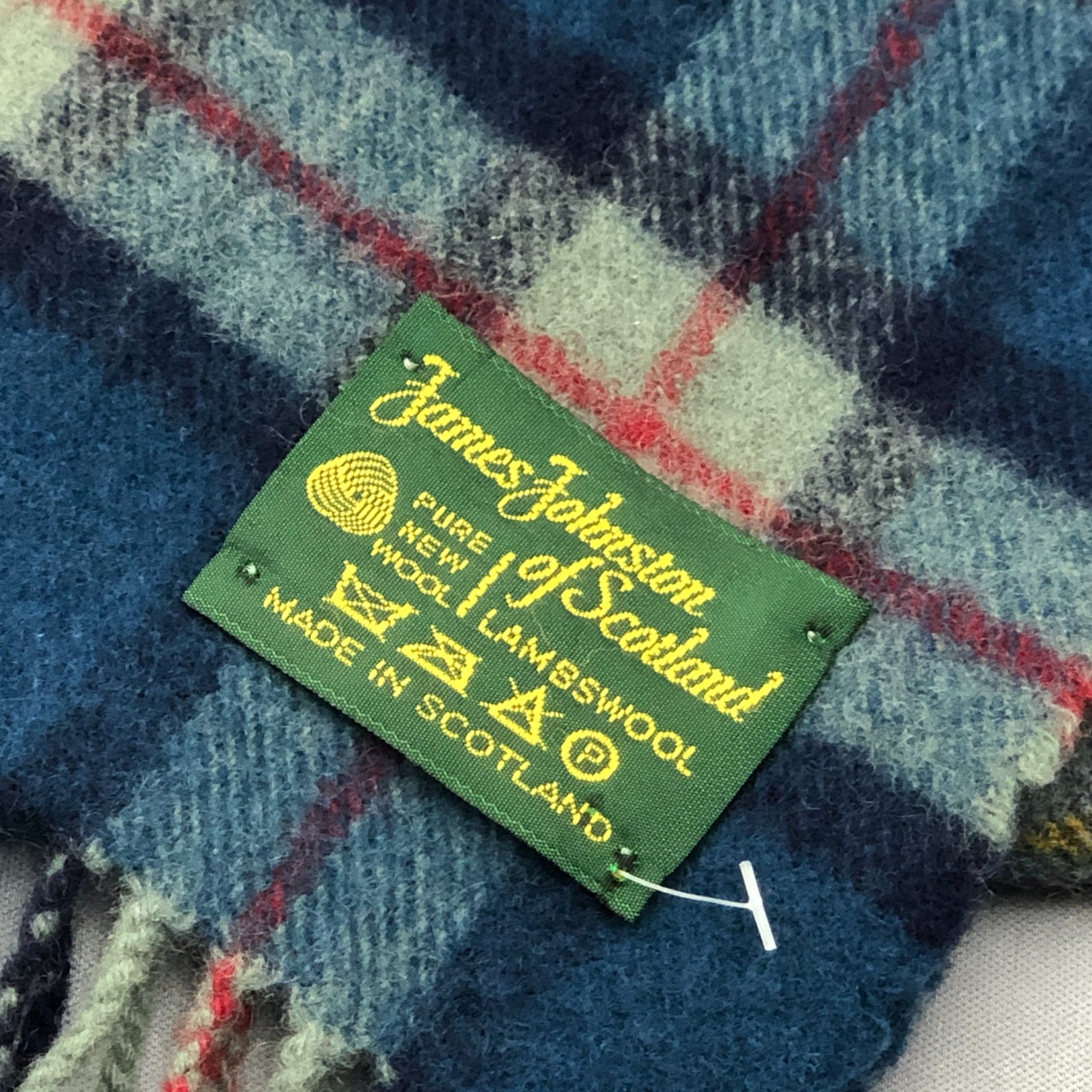 Johnstons Of Elgin Vintage Johnston Scarf Muffler Wool Plaid Tartan Scarves Size ONE SIZE - 4 Thumbnail