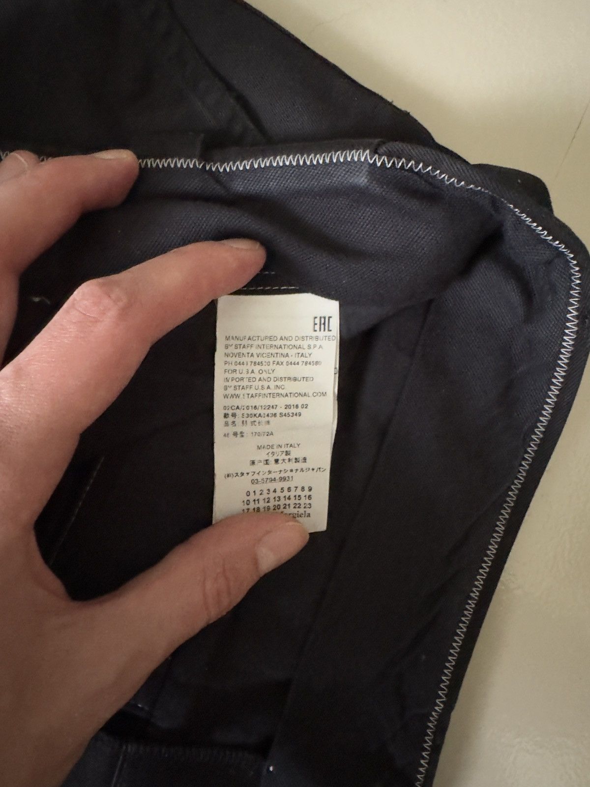 Maison Margiela Maison Margiela Zip Detail Cotton Trousers Size US 31 - 6 Thumbnail