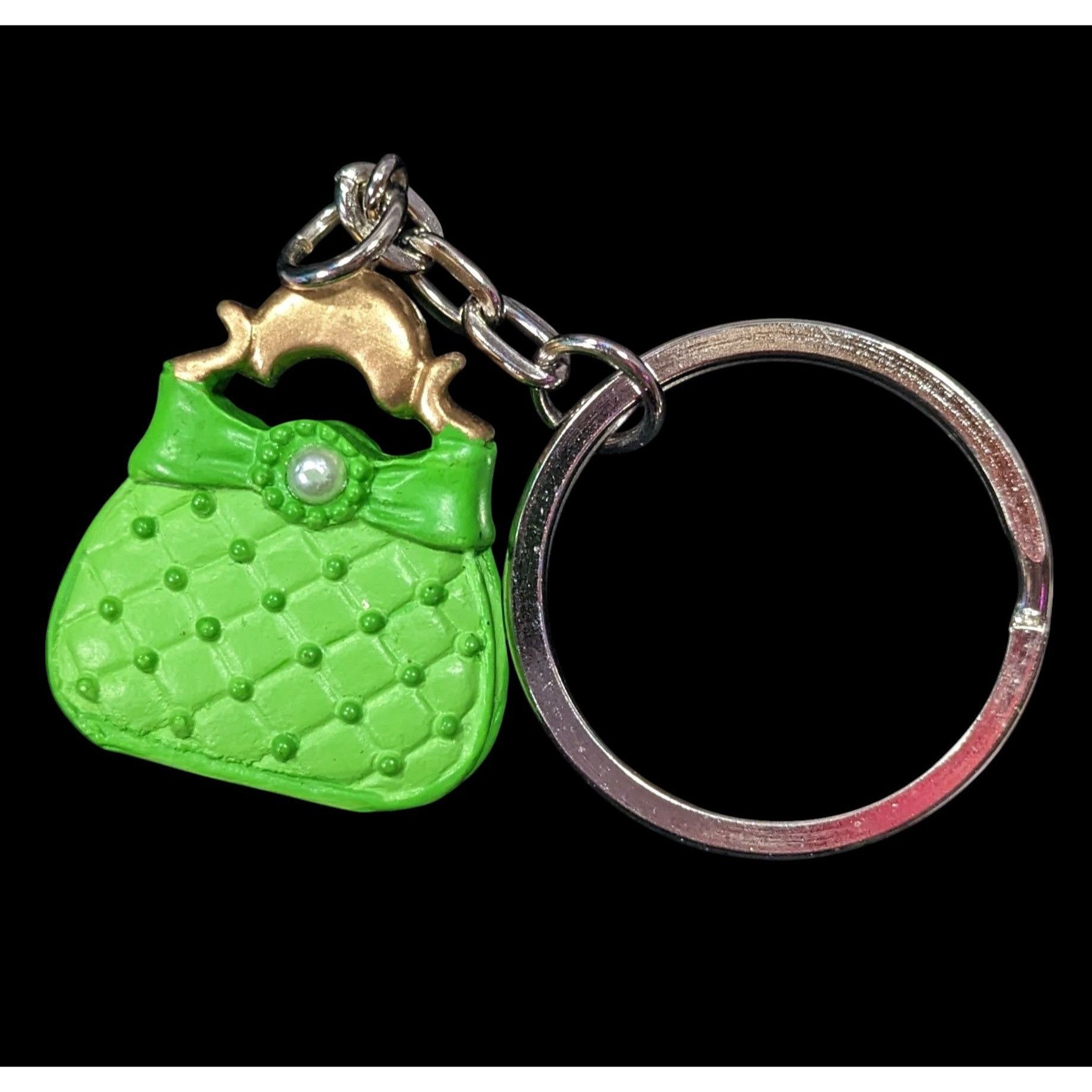 Other Retro Coquette Green Purse Shaped Keychain Size ONE SIZE - 1 Thumbnail