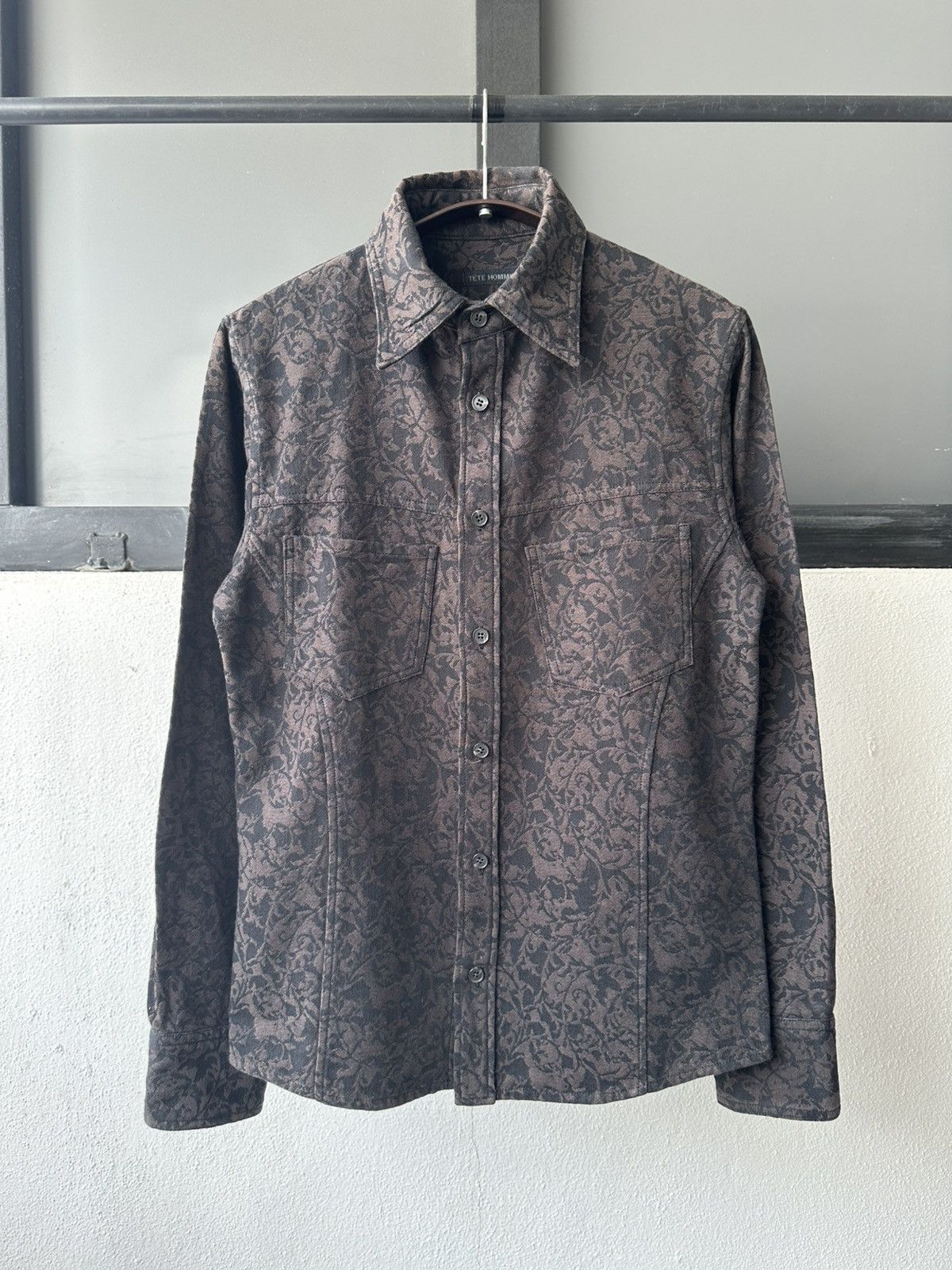 Tete Homme 00’s Tete Homme tribal jacquard shirt Size US L / EU 52-54 / 3 - 13 Thumbnail