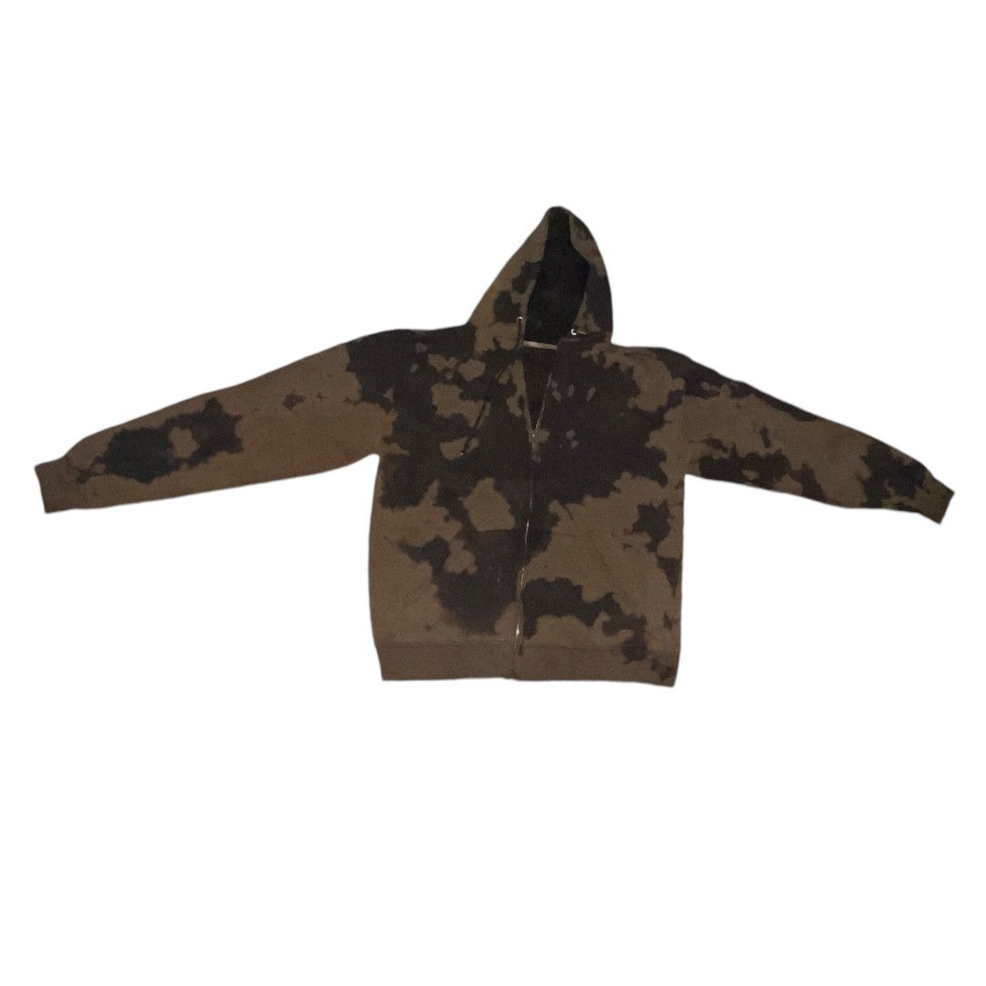 Fruit Of The Loom Bleach Dyed Zip Sweatshirt Size US L / EU 52-54 / 3 - 2 Thumbnail