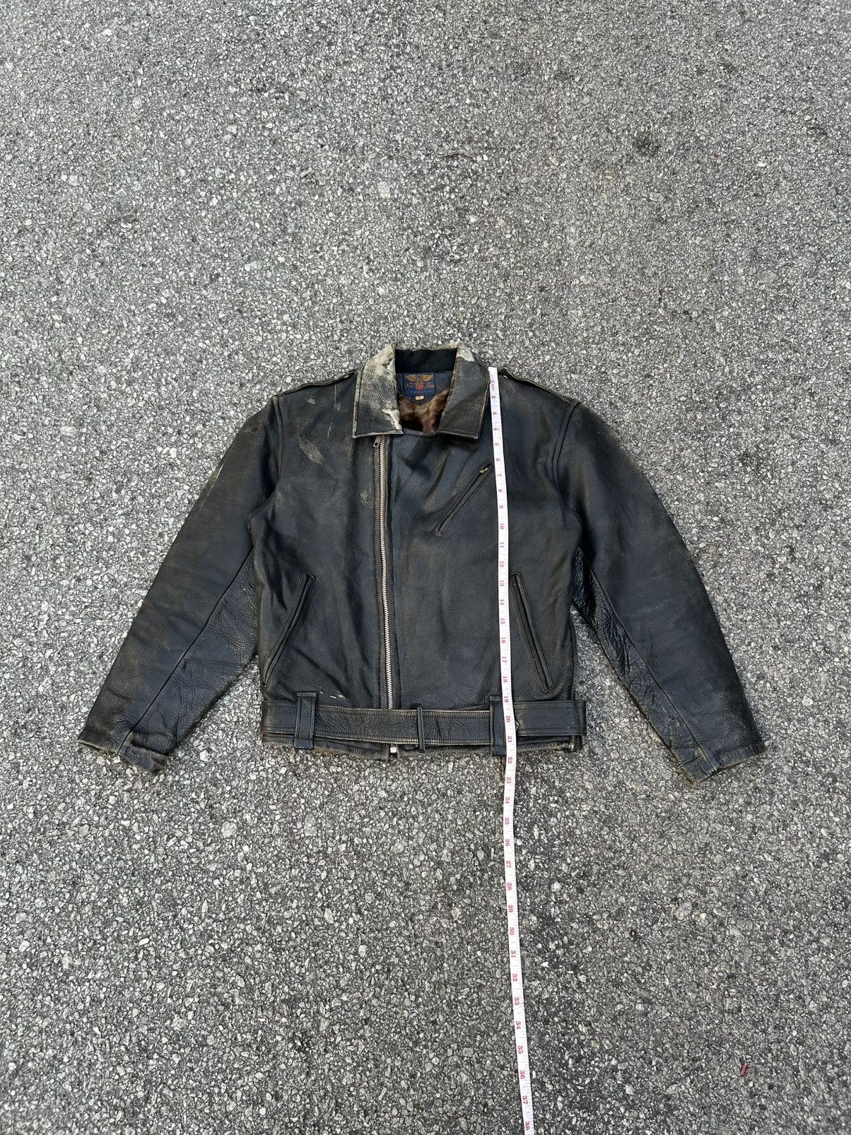 Other Vintage Avant Garde Punk Leather Jacket Size S / US 4 / IT 40 - 20 Thumbnail