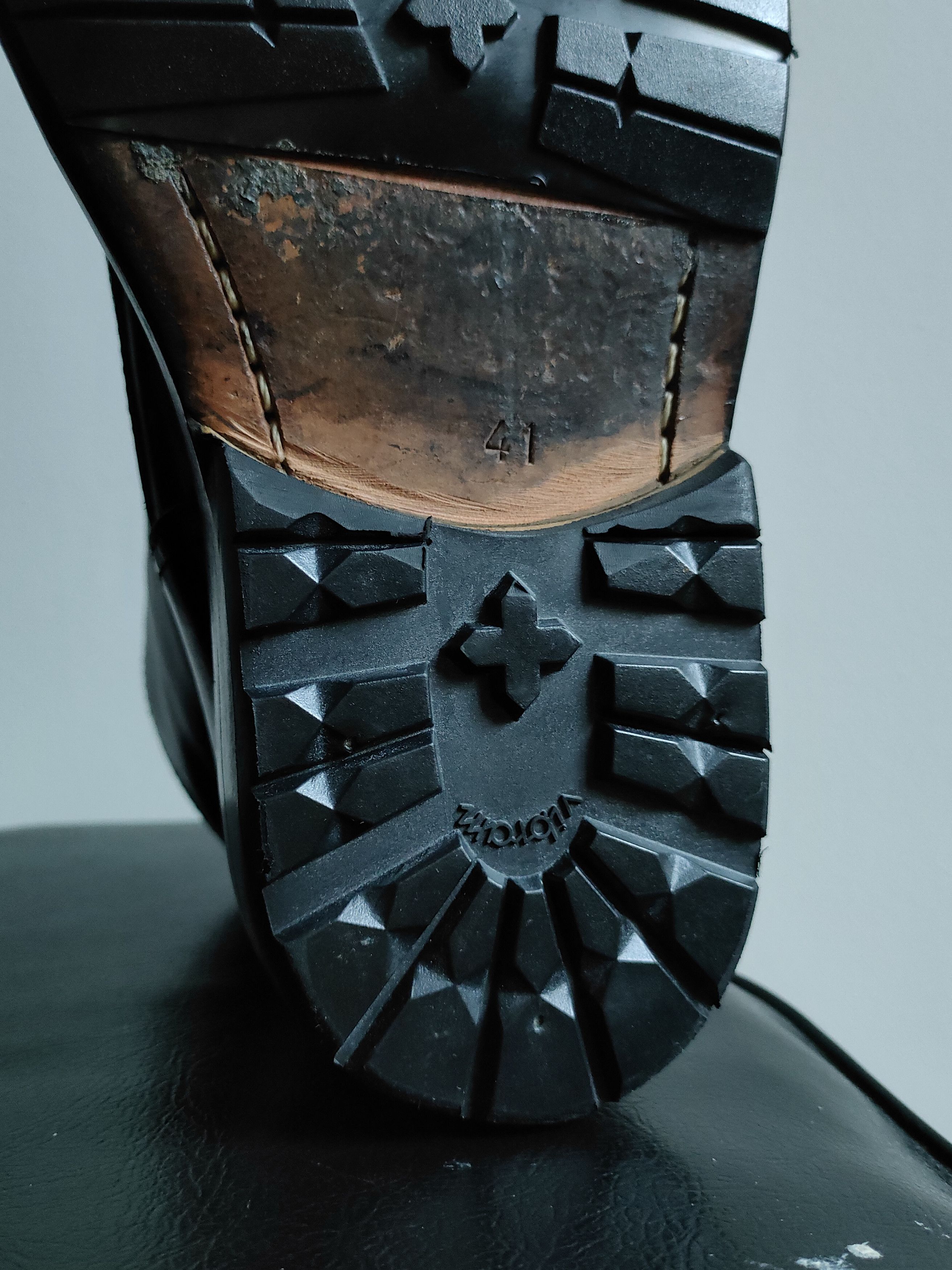Dirk Bikkembergs 90s Dirk Bikkembergs Black Leather Lace Up Combat Boots Size US 8 / EU 41 - 7 Thumbnail