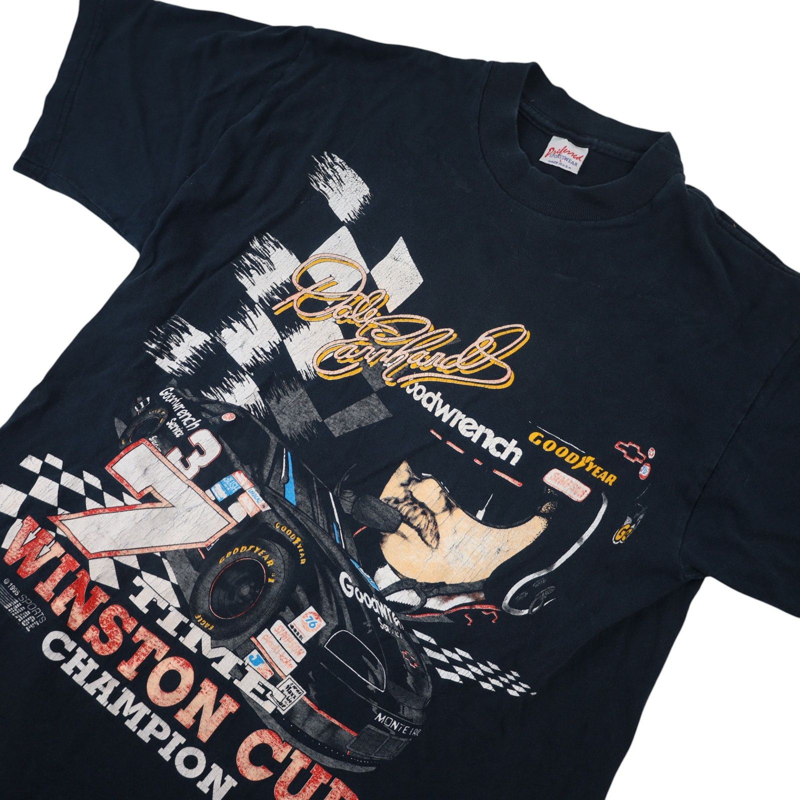 NASCAR × Vintage VTG 90s Dale Earnhardt Winston Cup Champion Graphic T Shirt Size US L / EU 52-54 / 3 - 2 Thumbnail