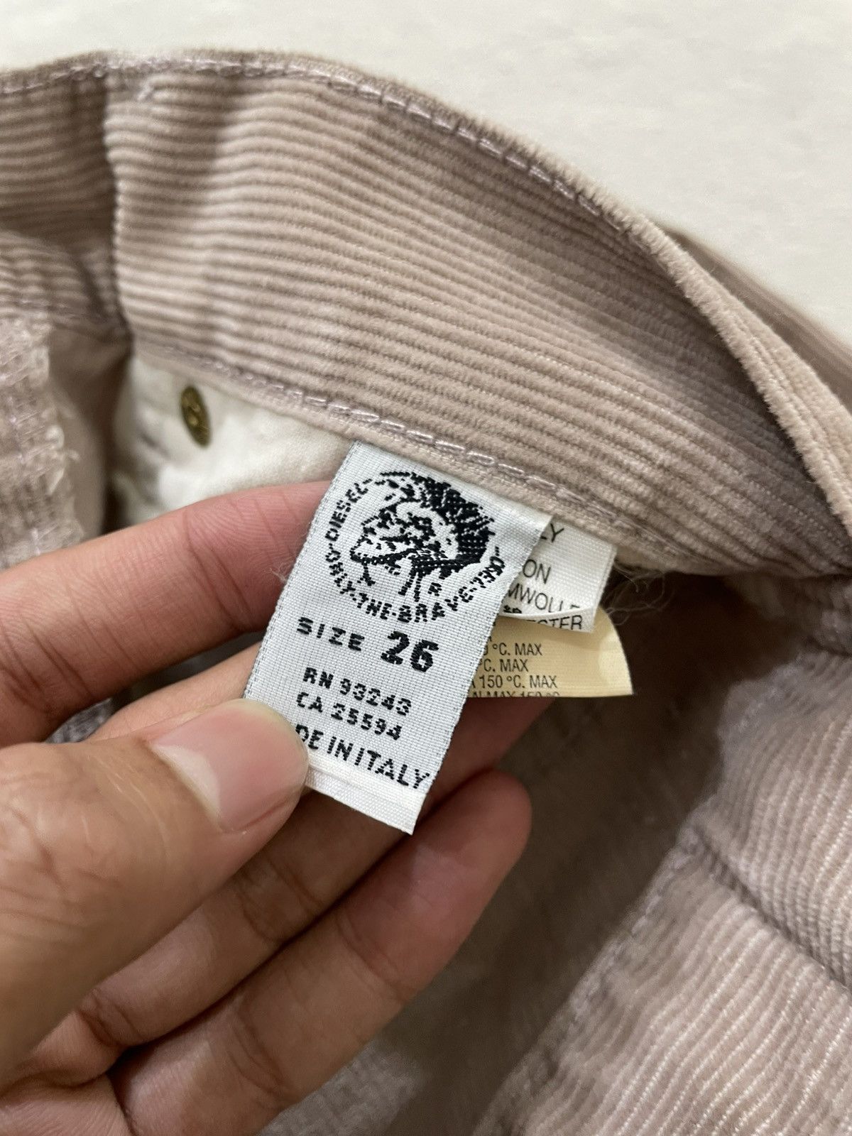 Diesel Diesel Industry Corduroy Pants 2000s Style Buttonfly Size 26" / US 2 / IT 38 - 5 Thumbnail