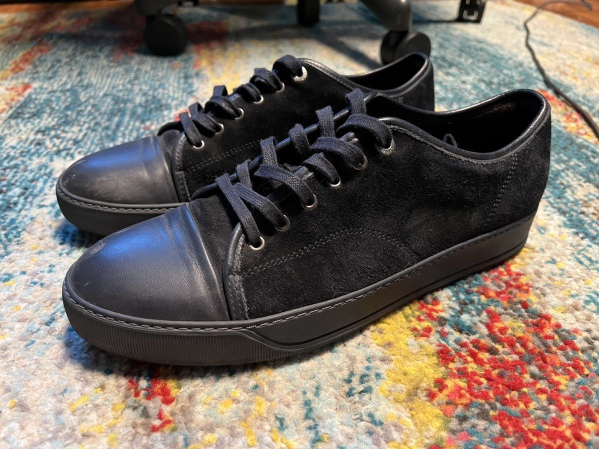 Lanvin Lanvin Suede low top sneaker Navy DBB1 Size US 11 / EU 44 - 4 Thumbnail