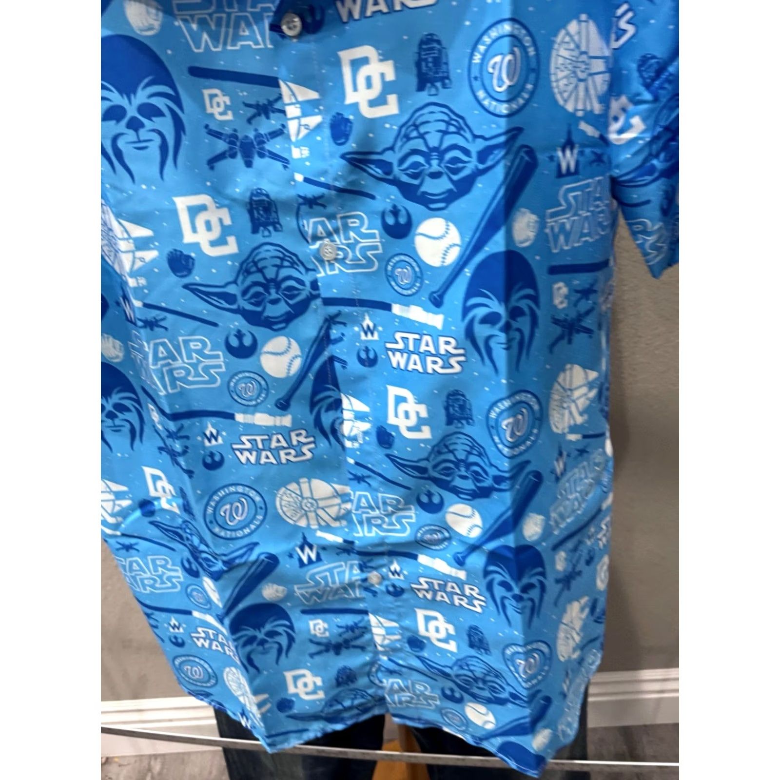 Star Wars BBA Star wars National Shirts XL Button Up Short Sleeve Mens Multicolor Shirt Size US XL / EU 56 / 4 - 4 Thumbnail
