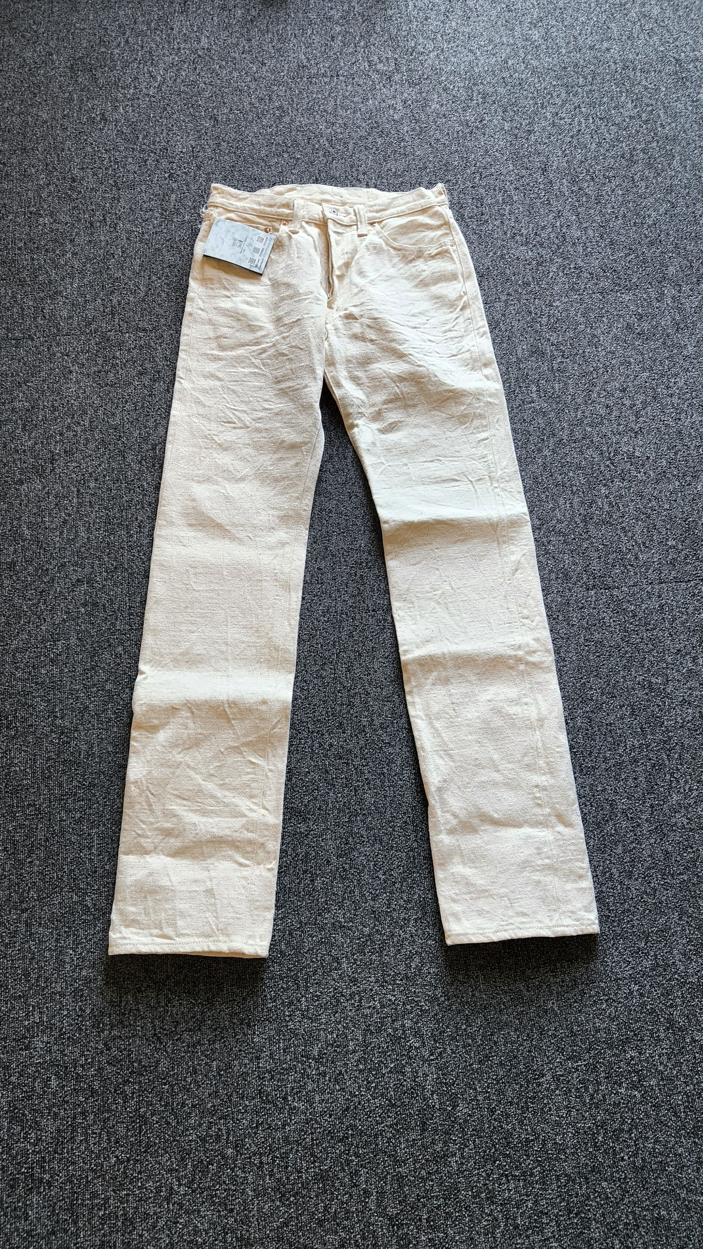 Samurai Jeans Samurai S710-SC KI Ecru Slim Straight Size US 30 / EU 46 - 1 Thumbnail