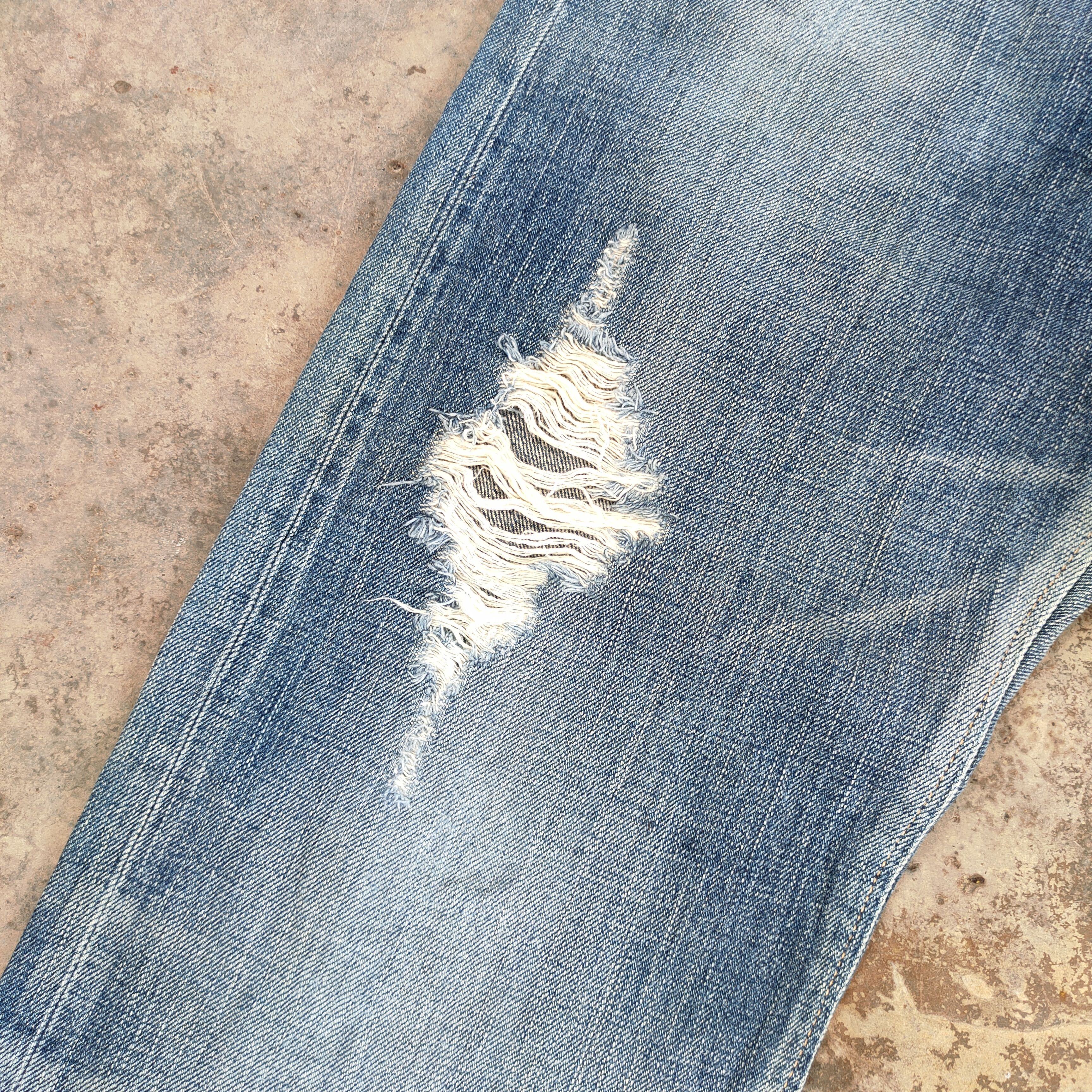 Edwin W31 VINTAGE EDWIN ORANGE TAG FADED DISTRESSED JEANS PANTS Size US 31 - 5 Thumbnail