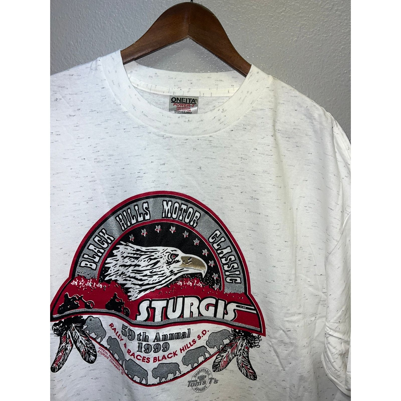 Vintage Vintage Sturgis 1999 Shirt 59th Black Hills Biker Tee 90s Size US XXL / EU 58 / 5 - 6 Thumbnail