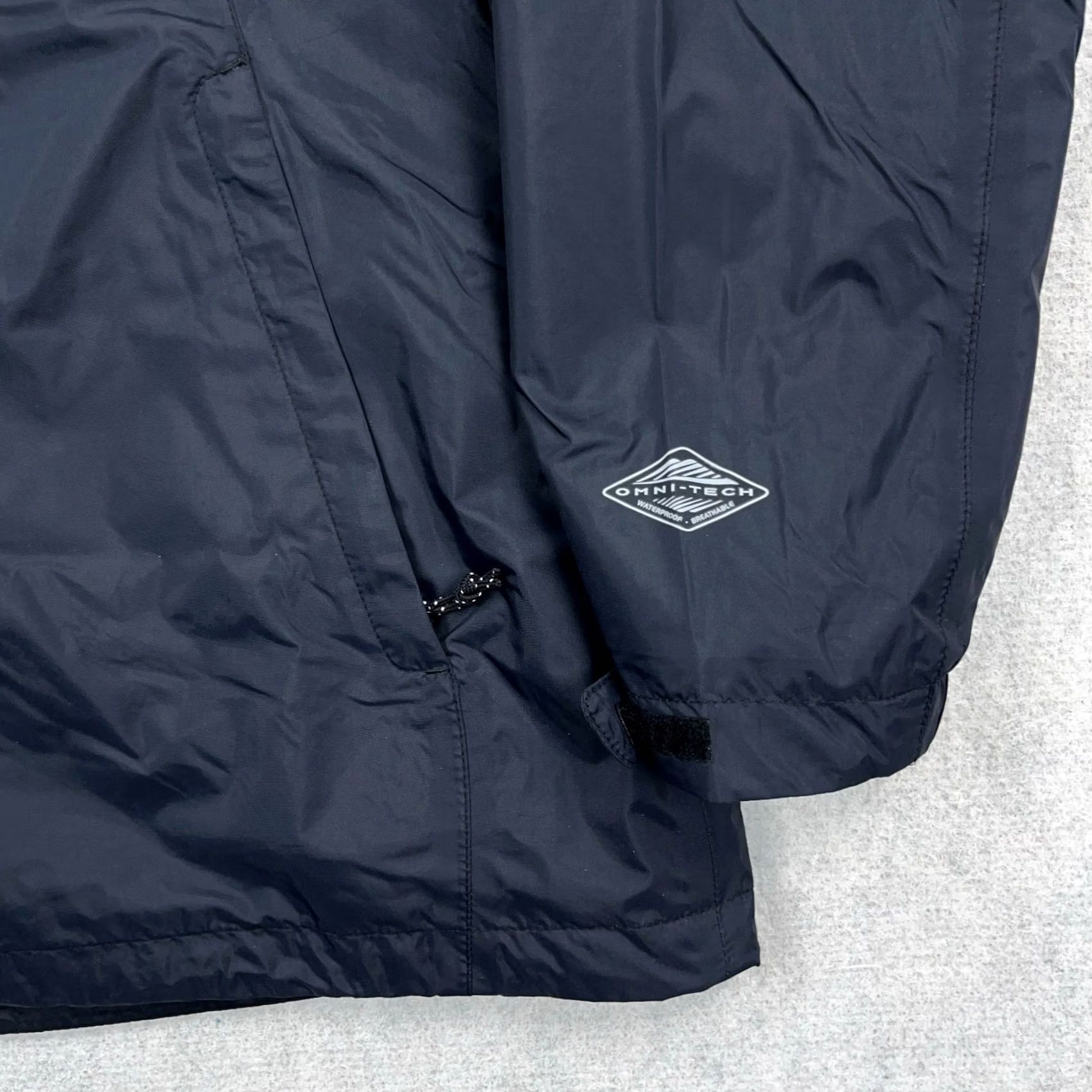 Rains Columbia Jacket Women L Black Omni Tech Windbreaker Rain Coat Full Zip Size L / US 10 / IT 46 - 4 Thumbnail