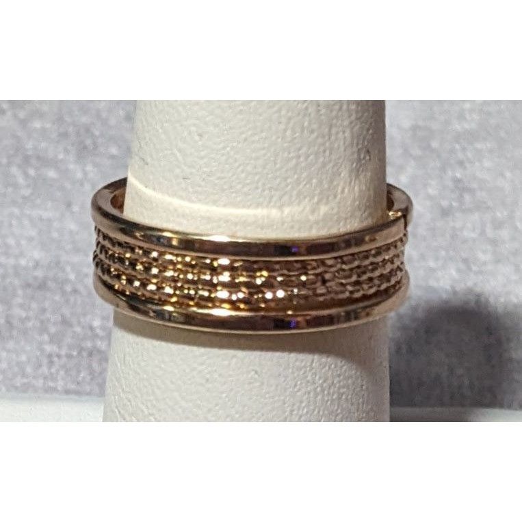 Other Gold Tone Rope Textured Fashion Ring Size 7 Size ONE SIZE - 4 Thumbnail