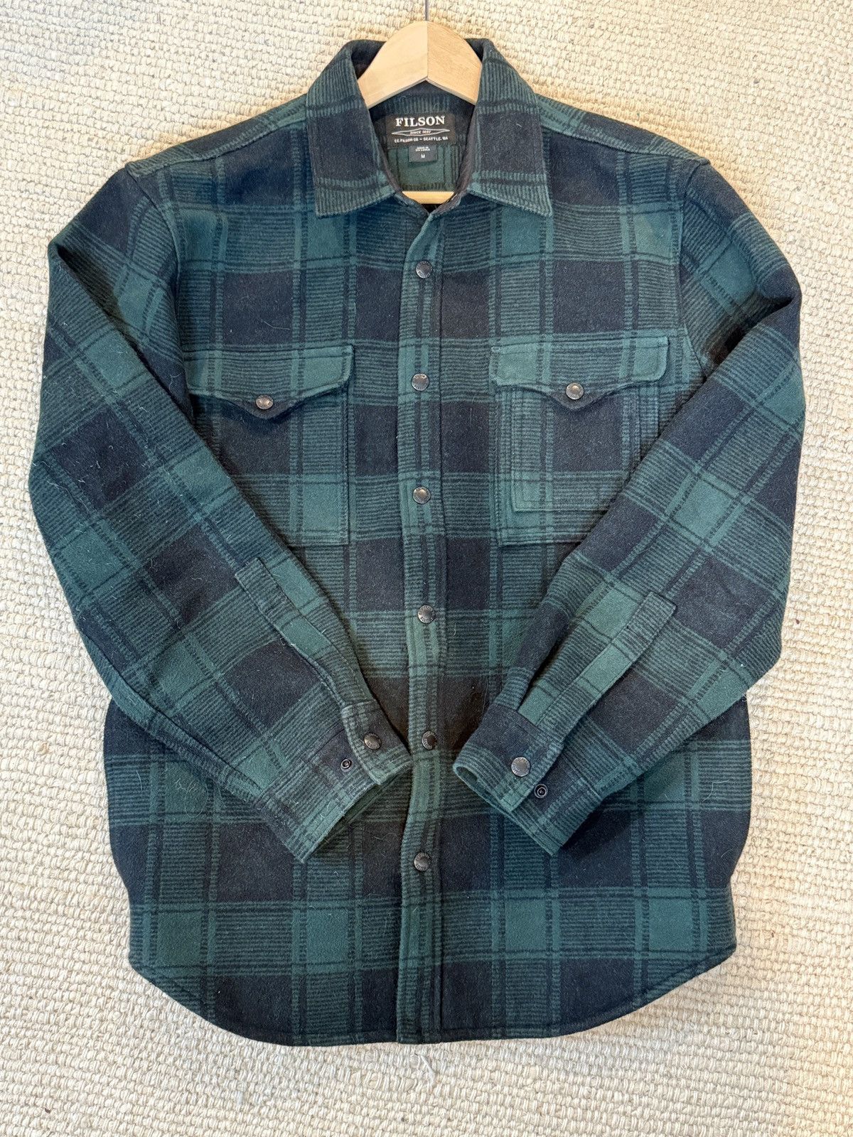 Filson Filson green plain heavyweight cruiser jacket medium Size US M / EU 48-50 / 2 - 1 Thumbnail